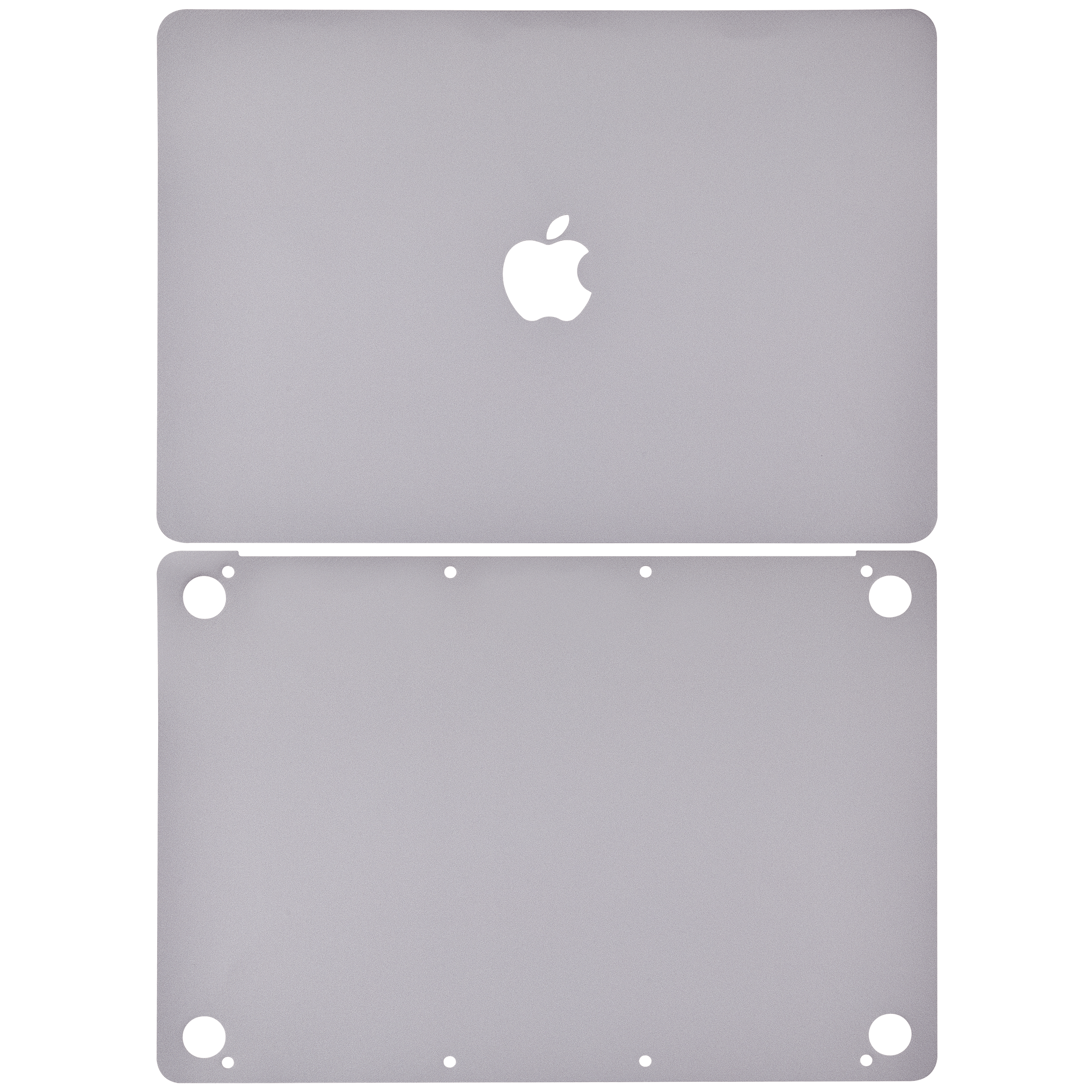 2 in 1 (Top and Bottom) Skin For  MacBook 12" A1534 (2015-2017) (Space Gray)