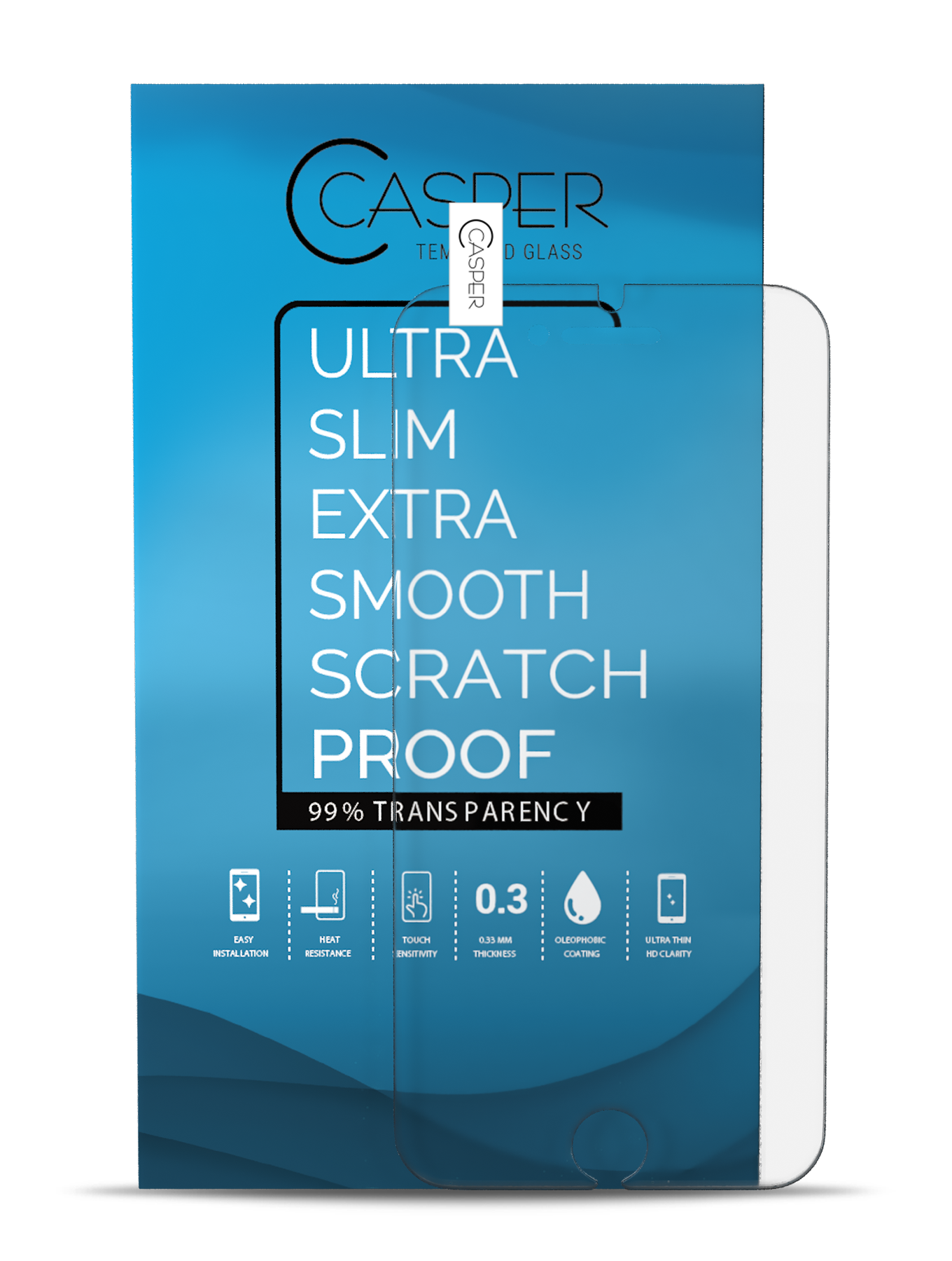 Casper Tempered Glass For iPhone 6 Plus / 6S Plus (10 Pack) (Clear)