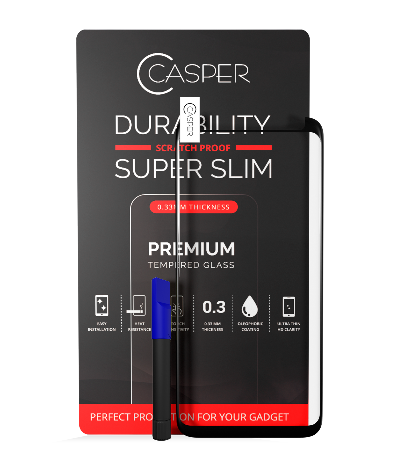 Casper UV Tempered Glass With Glue For Samsung Galaxy S8 (Case Friendly) (Retail Pack)