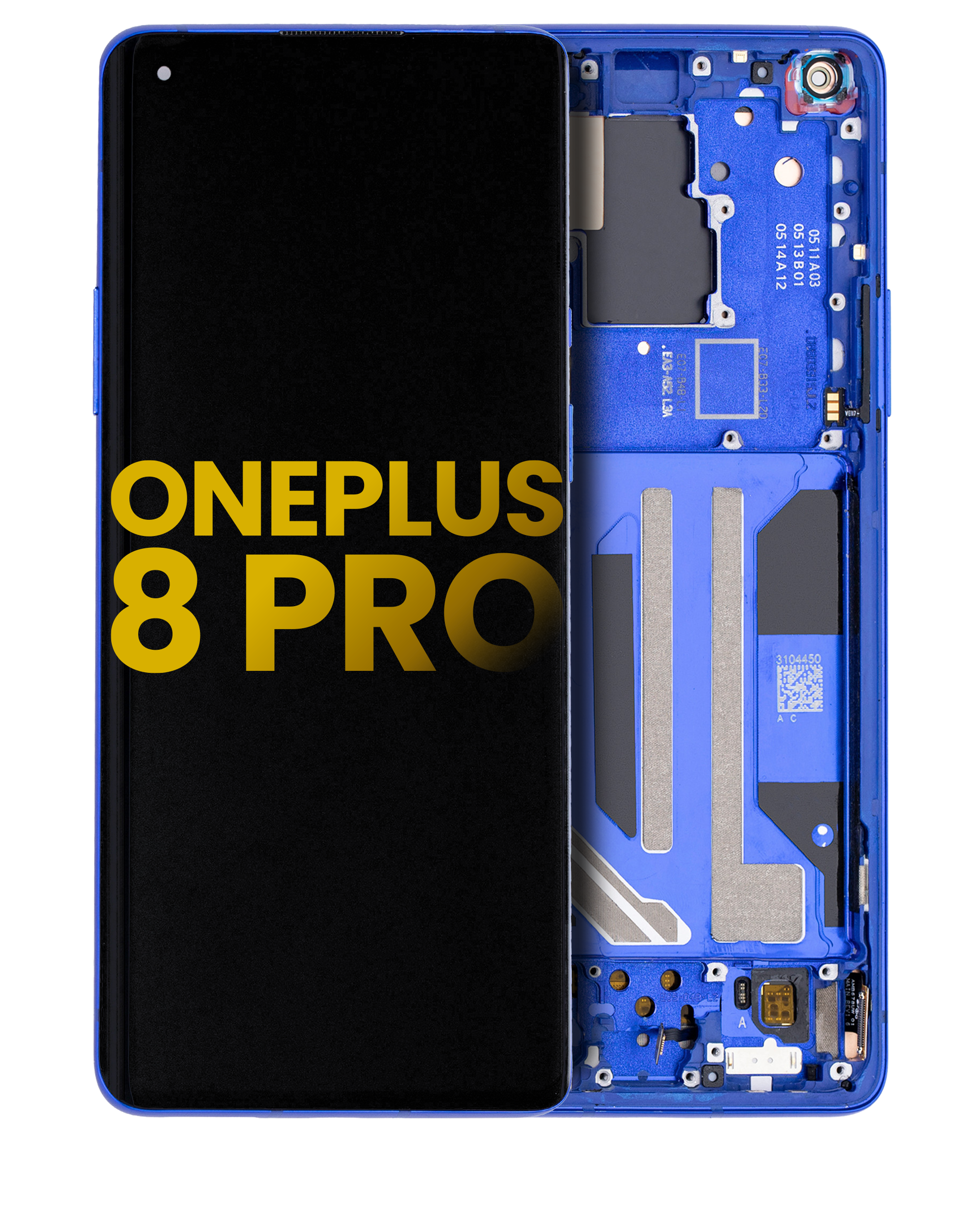 OLED Assembly With Frame For OnePlus 8 Pro (Refurbished) (Ultramarine Blue)