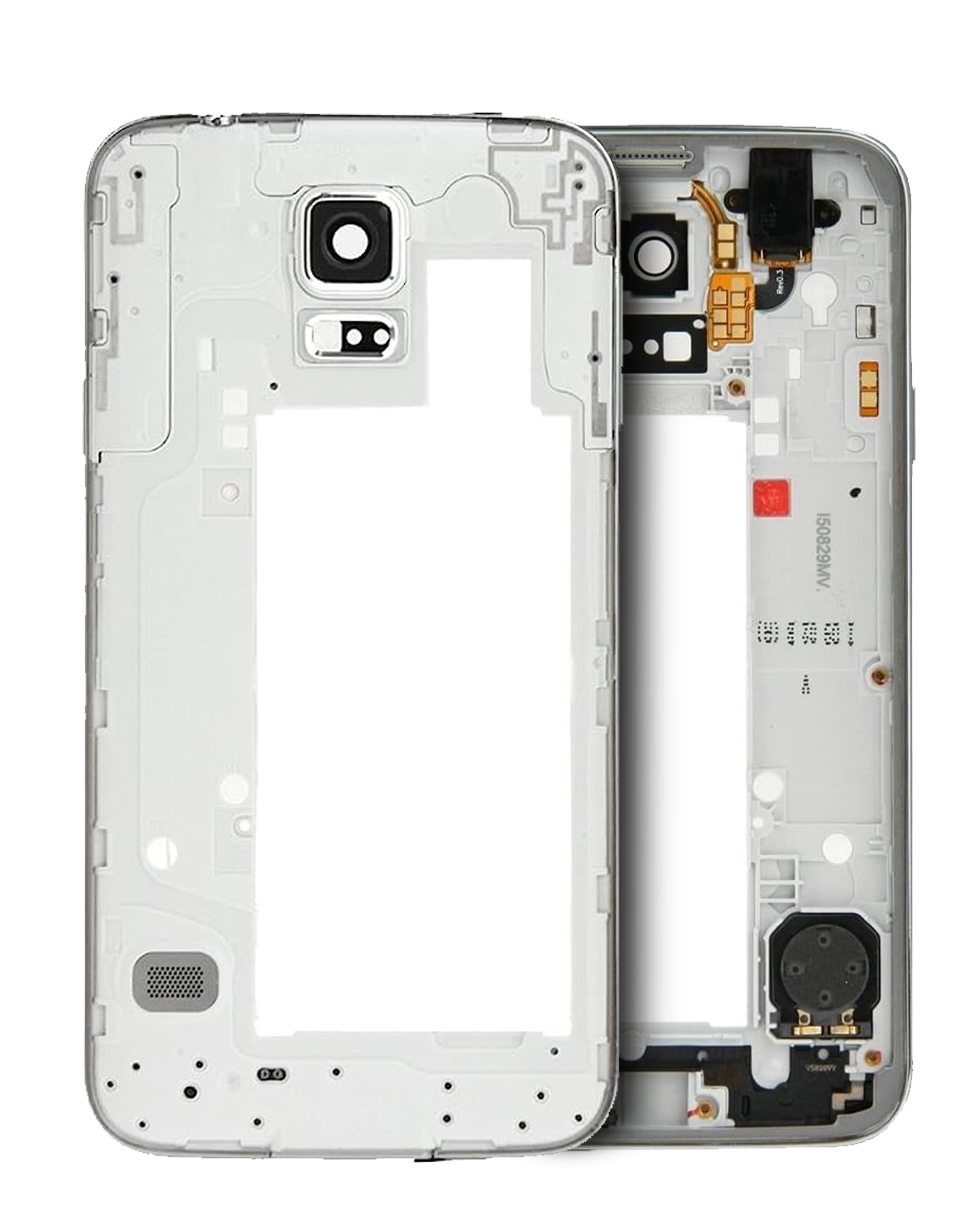 Mid-Frame Housing For Samsung Galaxy S5 (Service Pack) (Silver / Black)