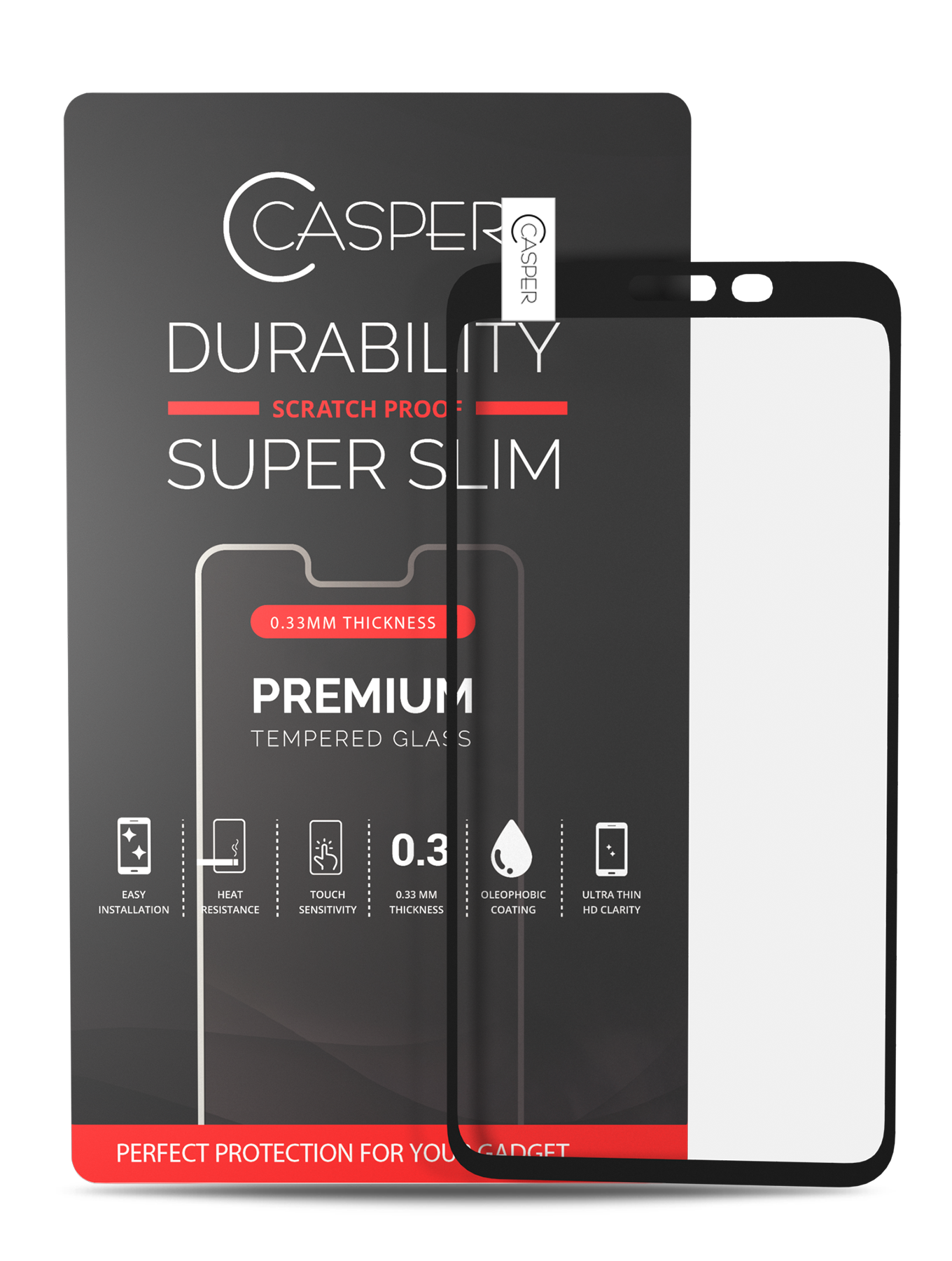 Casper Tempered Glass For Google Pixel 4 (Retail Pack) (Clear)