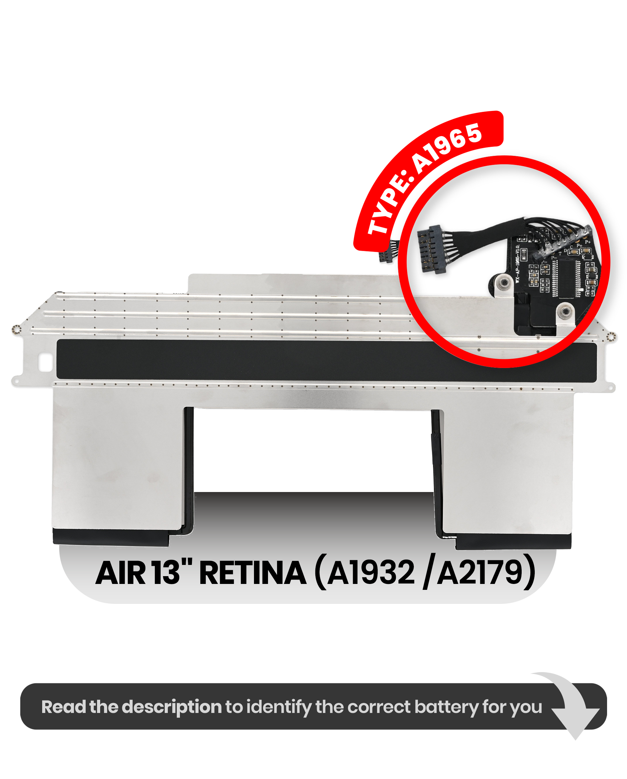 Battery (A1965) For MacBook Air 13" A1932 (2018-2019) / A2179 (2020)