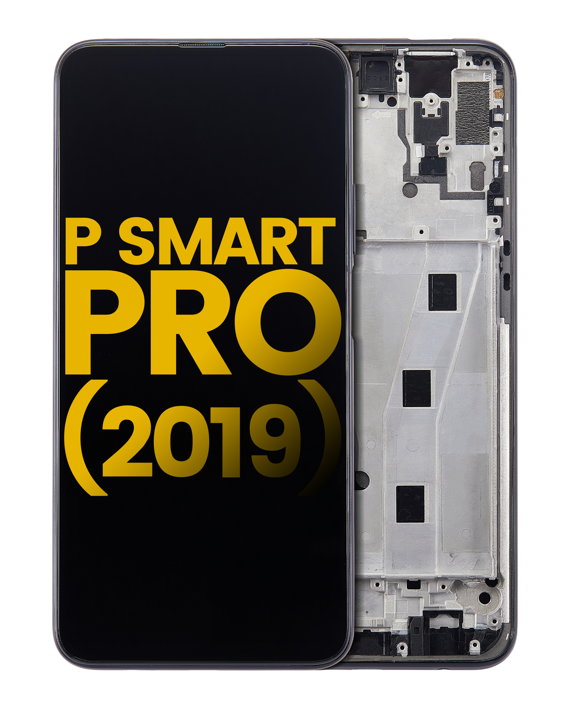 LCD Assembly With Frame For Huawei P Smart Pro (2019) (Refurbished) (Midnight Black)