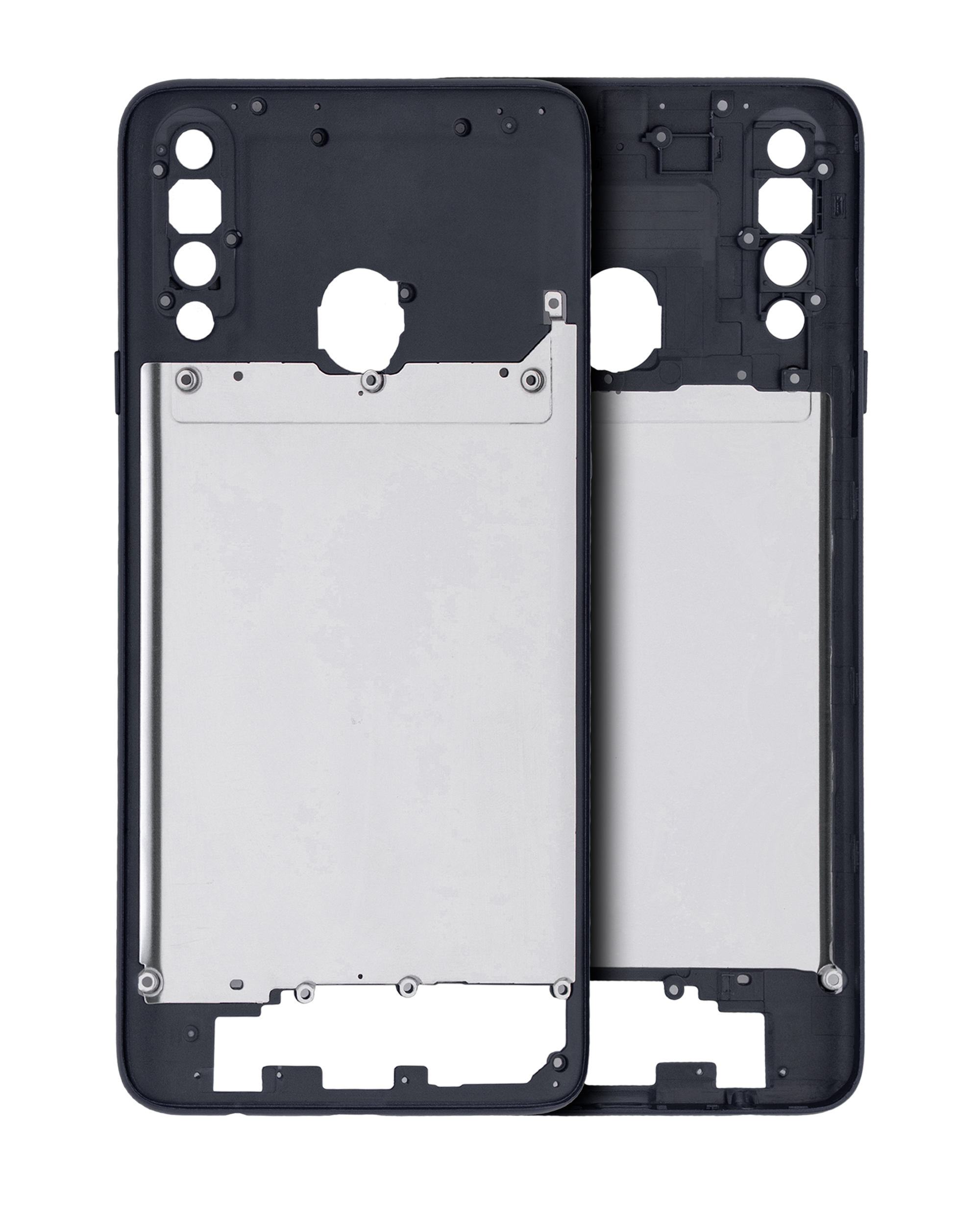 Mid-Frame Housing For Samsung Galaxy A20S (A207 / 2019) (Aftermarket Plus) (Black)