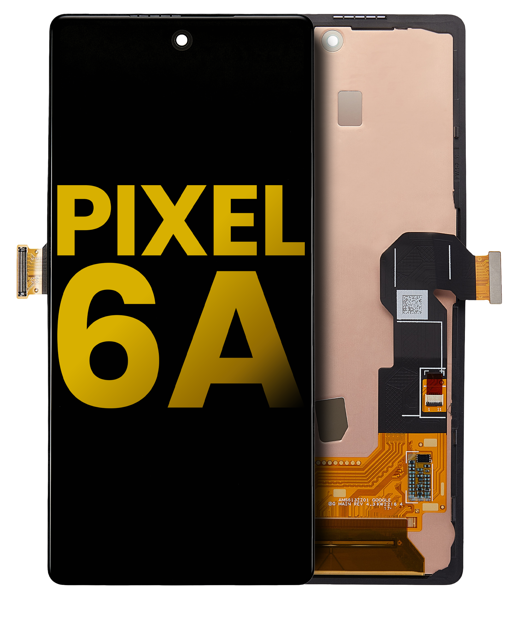 OLED Assembly With Frame (Without Fingerprint Sensor) For Google Pixel 6A (Refurbished) (All Colors)