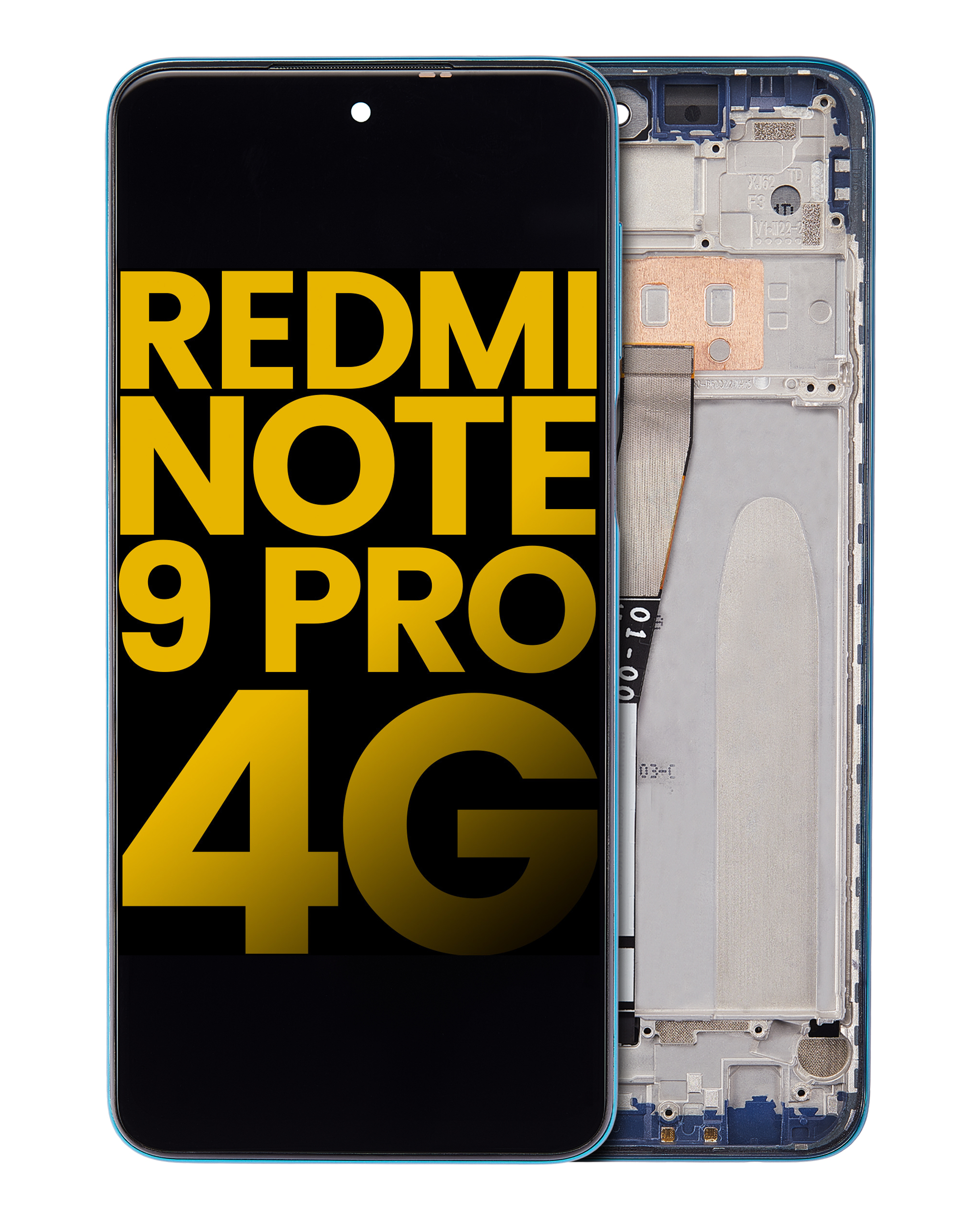 LCD Assembly With Frame For Xiaomi Redmi Note 9 Pro 4G (Refurbished) (Tropical Green)