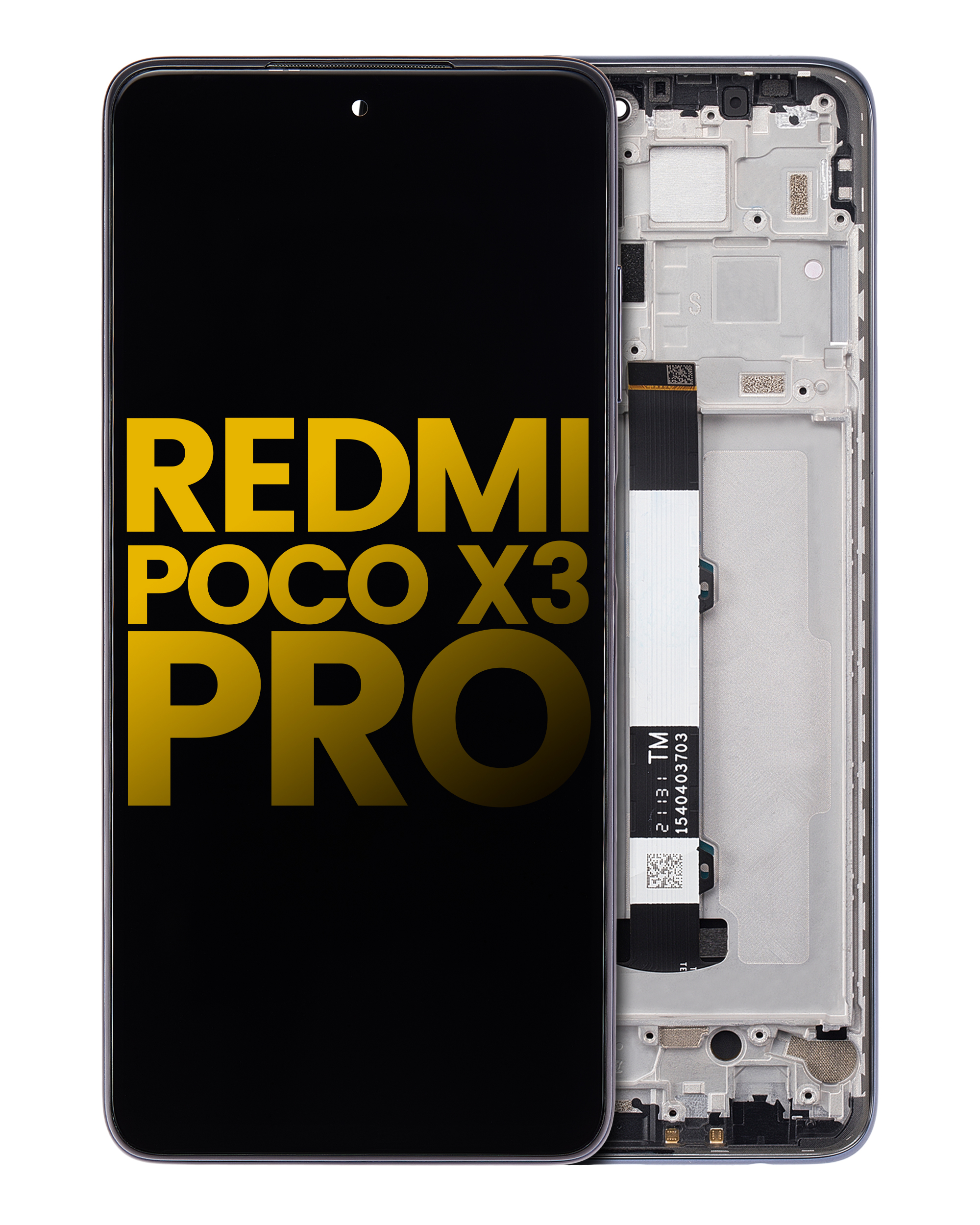 LCD Assembly With Frame For Xiaomi Redmi Poco X3 / X3 Pro / POCO X3 NFC (Refurbished) (Phantom Black)