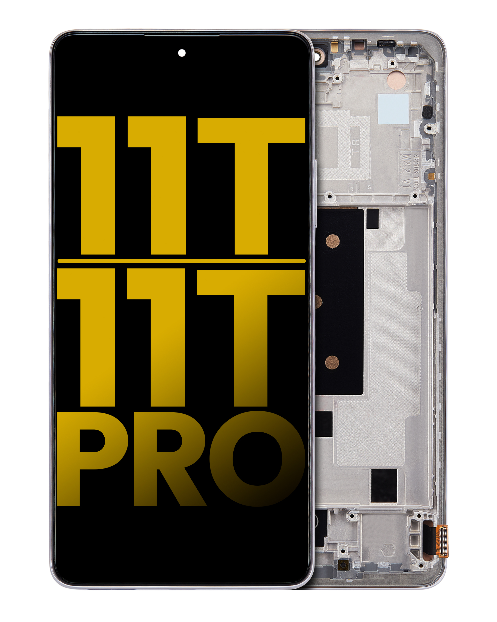 OLED Assembly With Frame For Xiaomi 11T / 11T Pro (Refurbished) (Moonlight White)