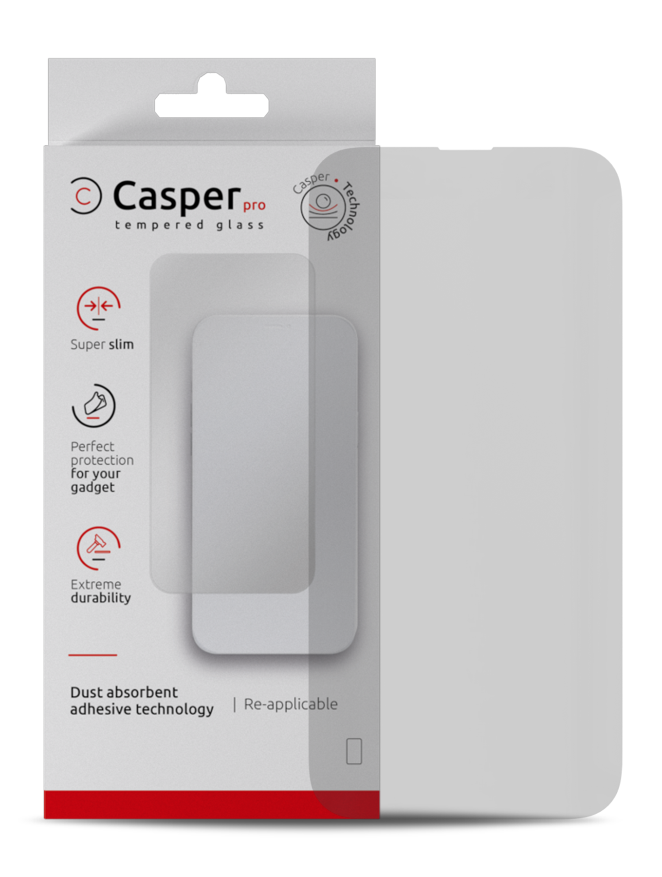 Casper Pro Tempered Glass For iPhone 14 Pro (Retail Pack) (Matte)