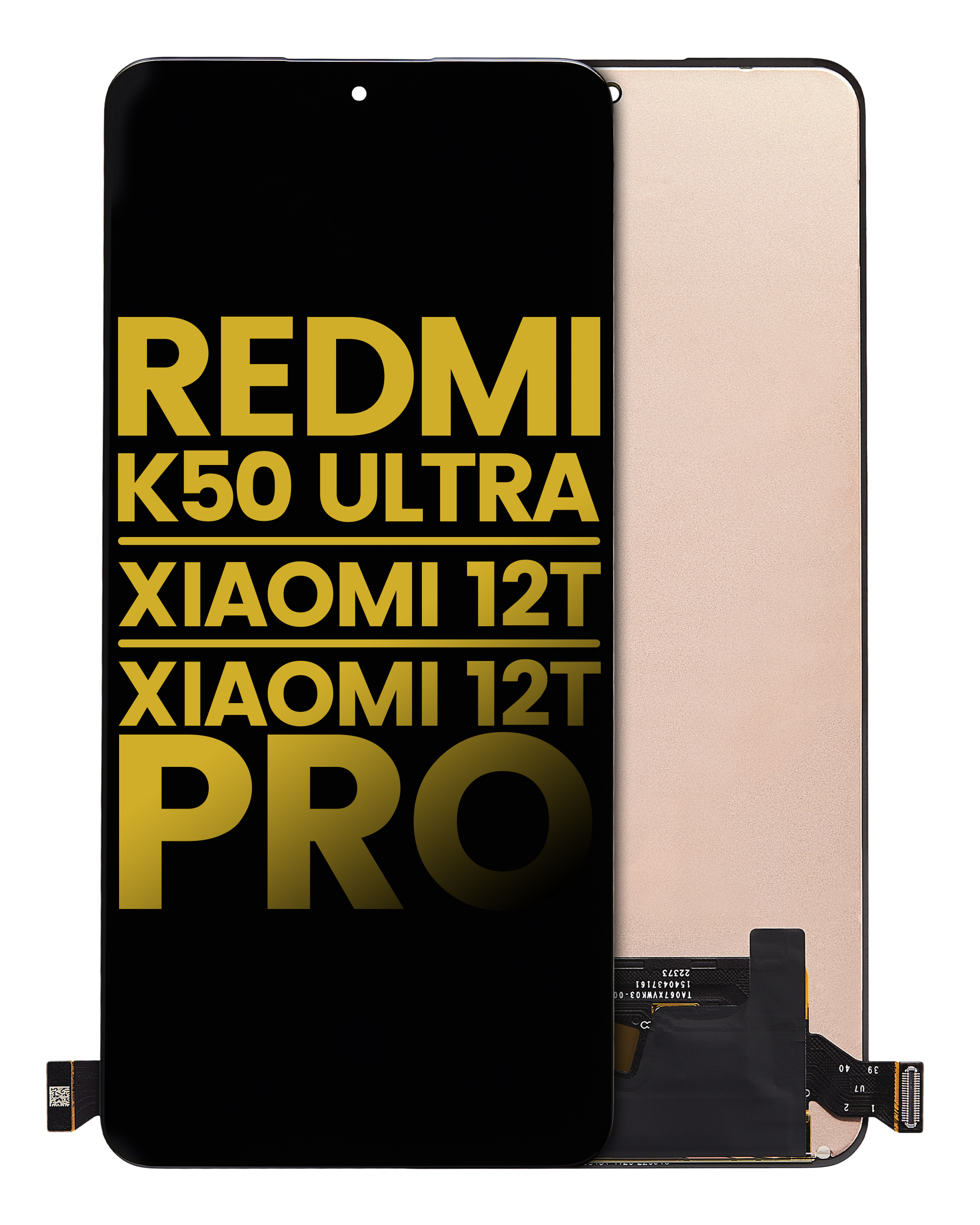 OLED Assembly Without Frame For Xiaomi Redmi K50 Ultra / 12T / 12T Pro (Refurbished) (All Colors)
