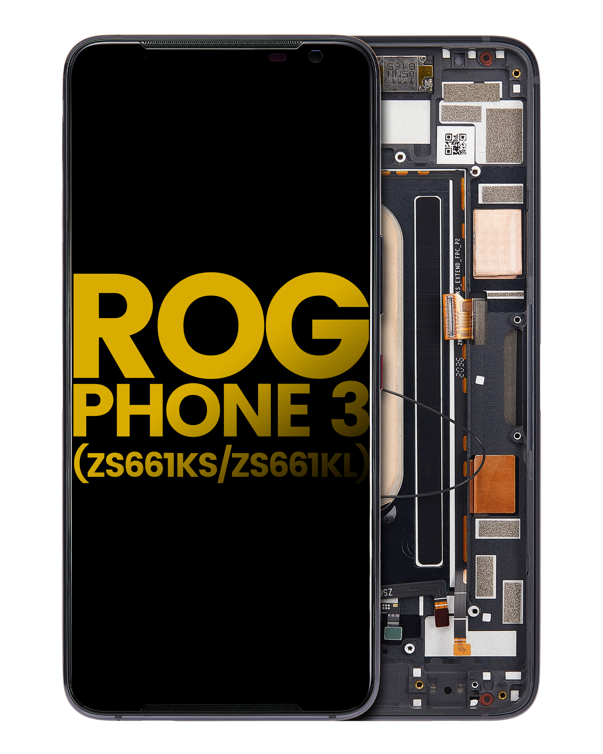 OLED Assembly With Frame For Asus ROG Phone 3 (ZS661KS / ZS661KL) (Refurbished) (All Colors)