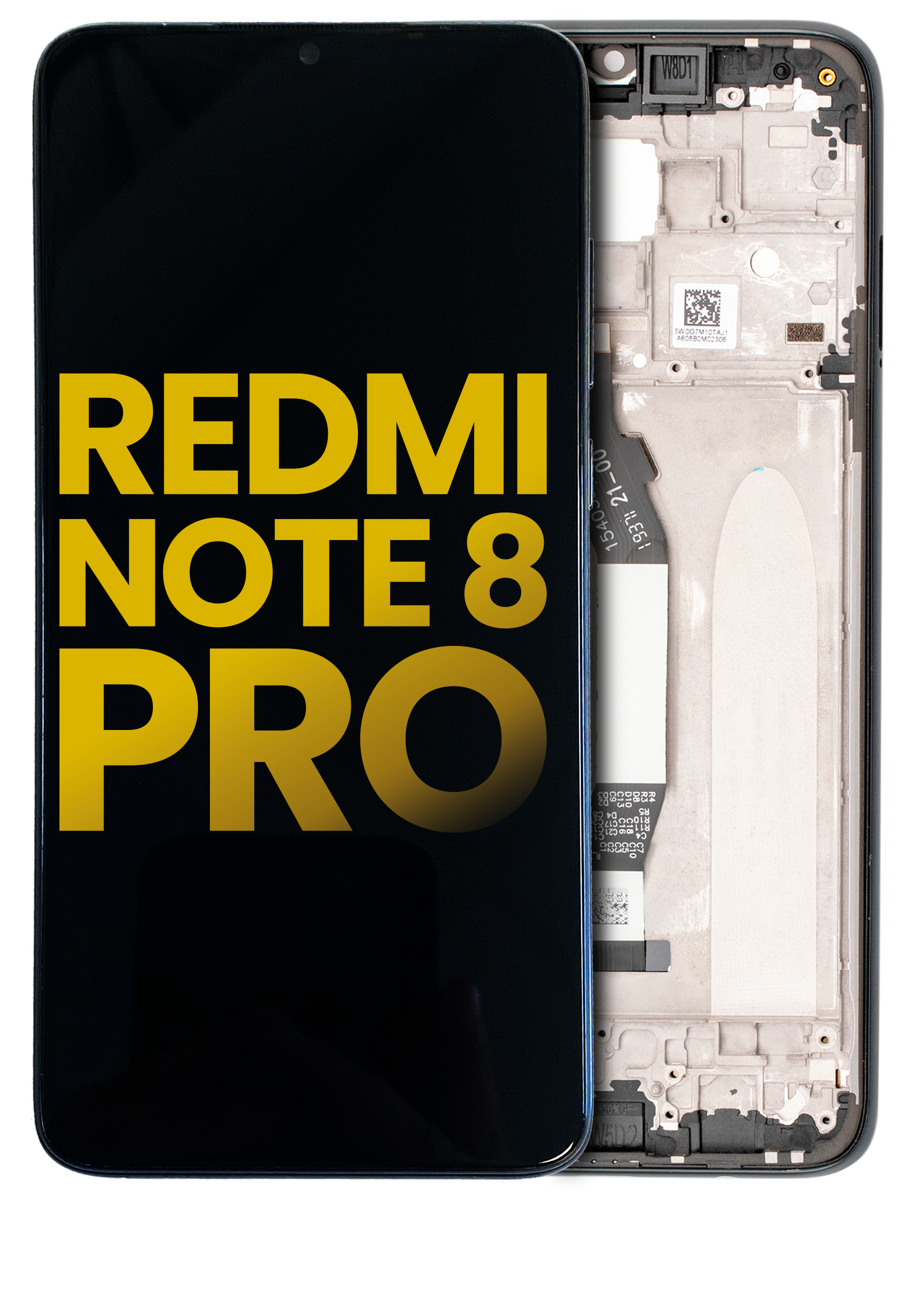 LCD Assembly With Frame For Xiaomi Redmi Note 8 Pro (Refurbished) (Black)
