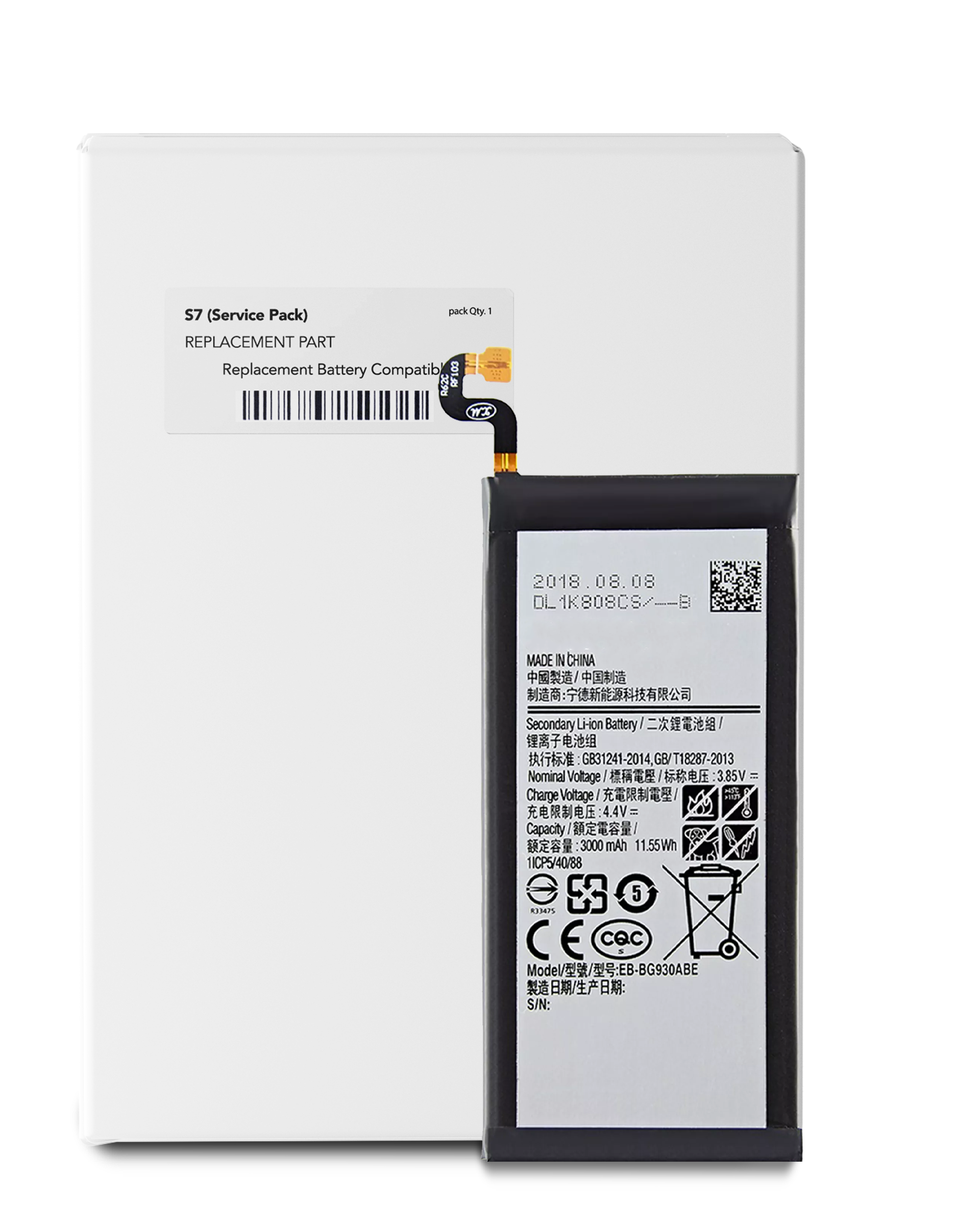 Replacement Battery For Samsung Galaxy S7 (EB-BG930ABE) (Service Pack)