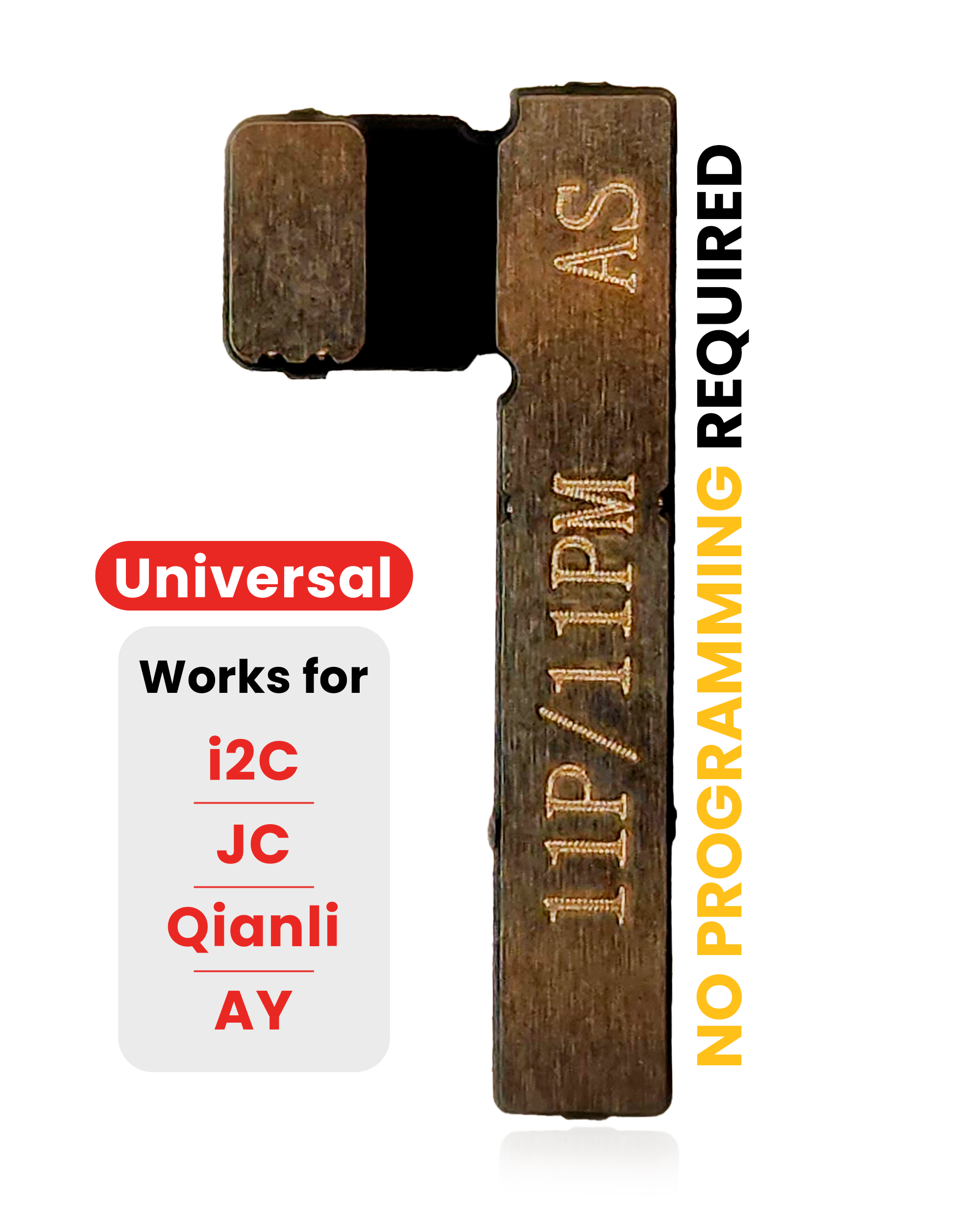 Pre-Programmed Universal Battery Tag-On Flex (Soldering Not Required) For iPhone 11 Pro / 11 Pro Max (AmpSentrix)