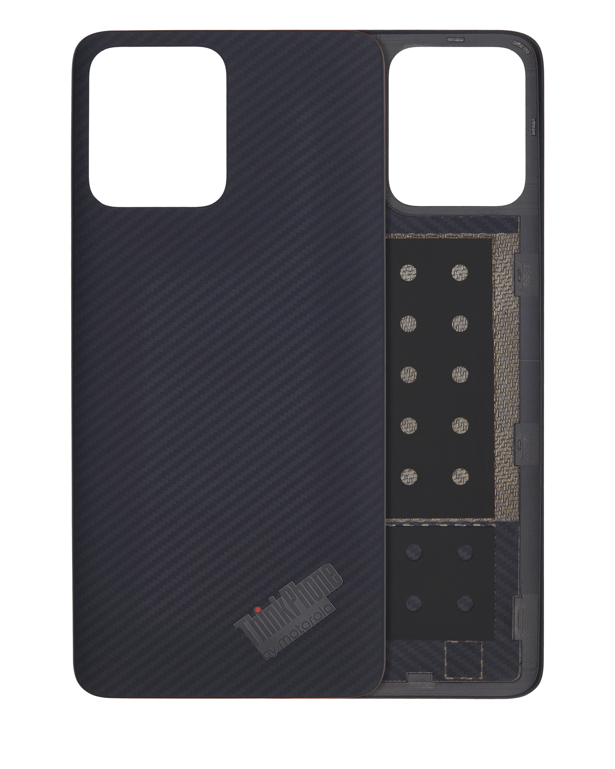 Back cover Glass For Motorola ThinkPhone (XT2309 / 2023) (Genuine OEM) (Carbon Black)