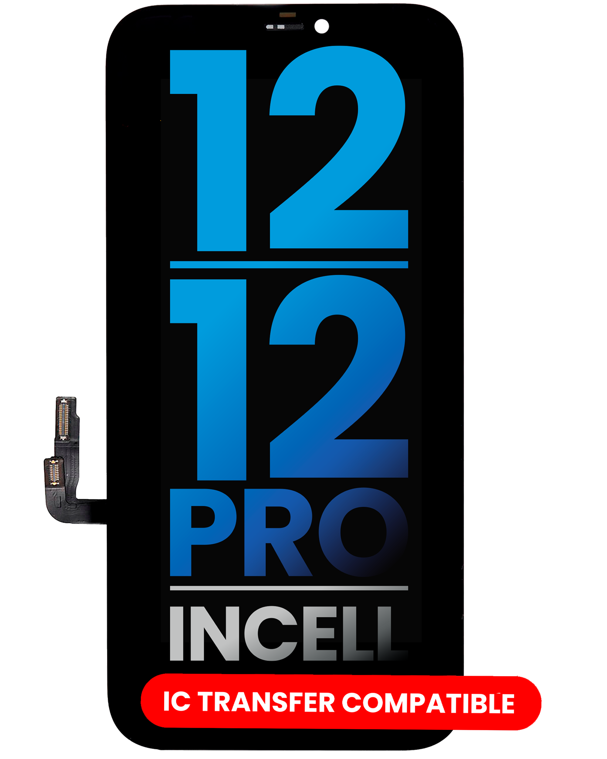 LCD Assembly For iPhone 12 / 12 Pro (Aftermarket: AQ7 / Incell)
