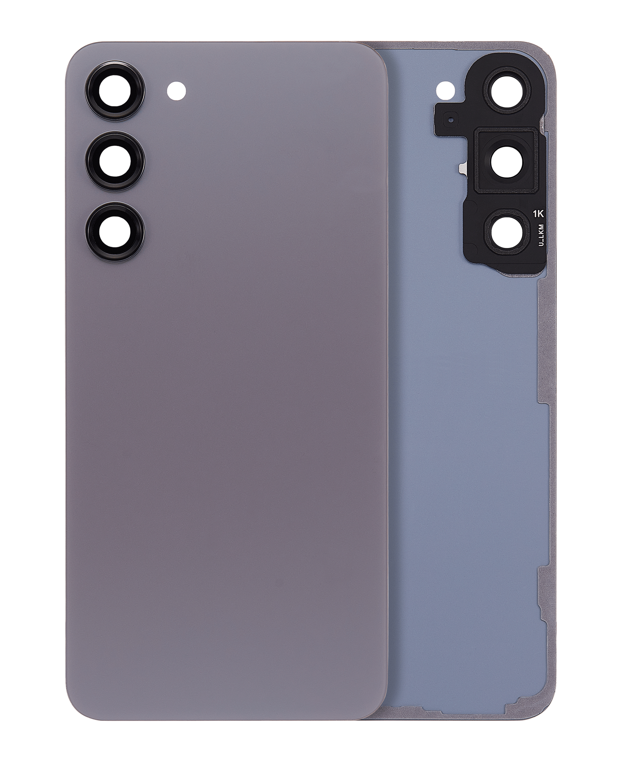 Back Cover Glass With Camera Lens For Samsung Galaxy S23 (Service Pack) (Graphite)