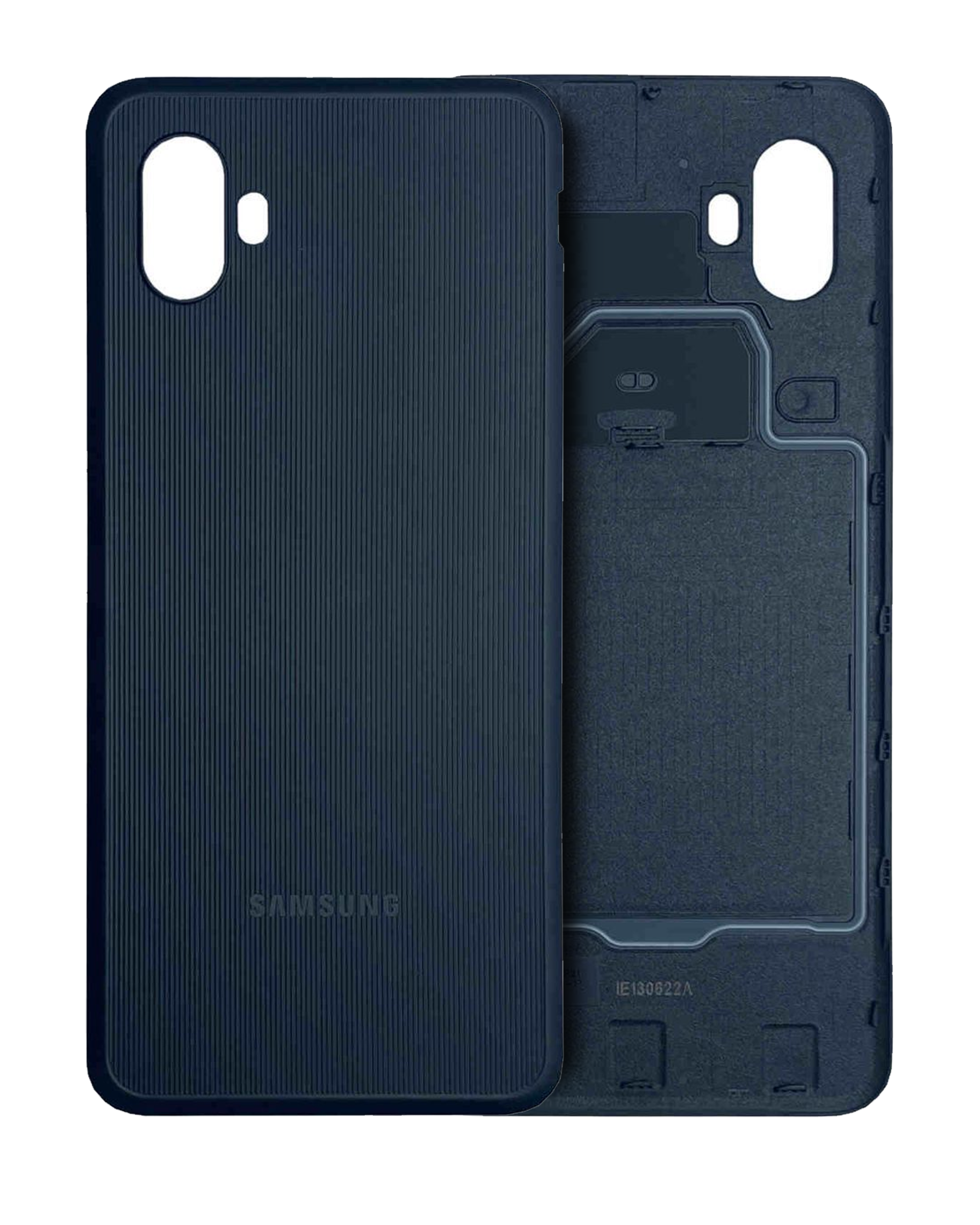Back Cover Glass With Camera Lens For Samsung Galaxy Xcover 6 Pro (Service Pack) (Black)