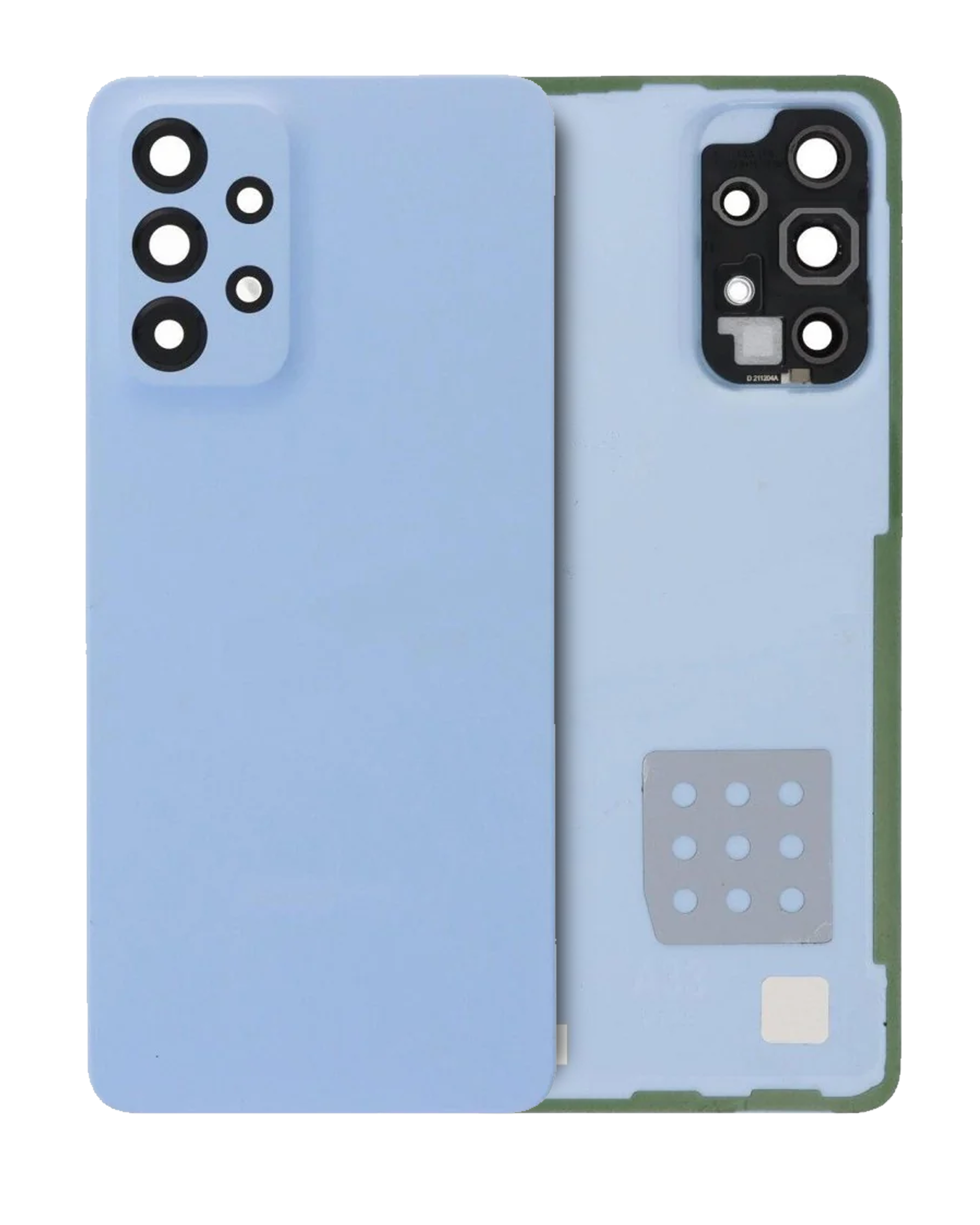 Back Cover Glass With Camera Lens For Samsung Galaxy A33 5G (A336 / 2022)  (Service Pack) (Blue)