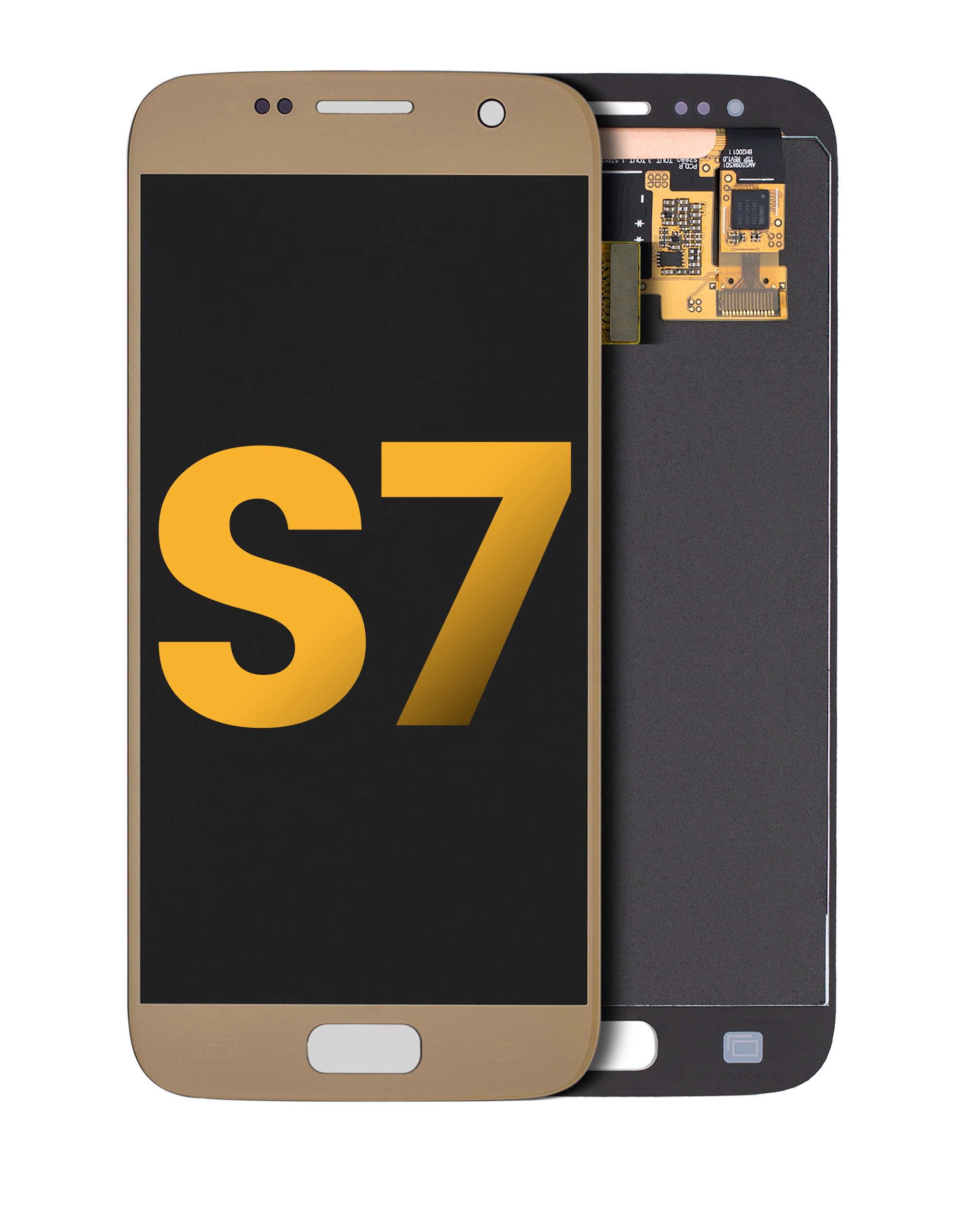 OLED Assembly Without Frame For Samsung Galaxy S7 (Refurbished) (Gold Platinum)