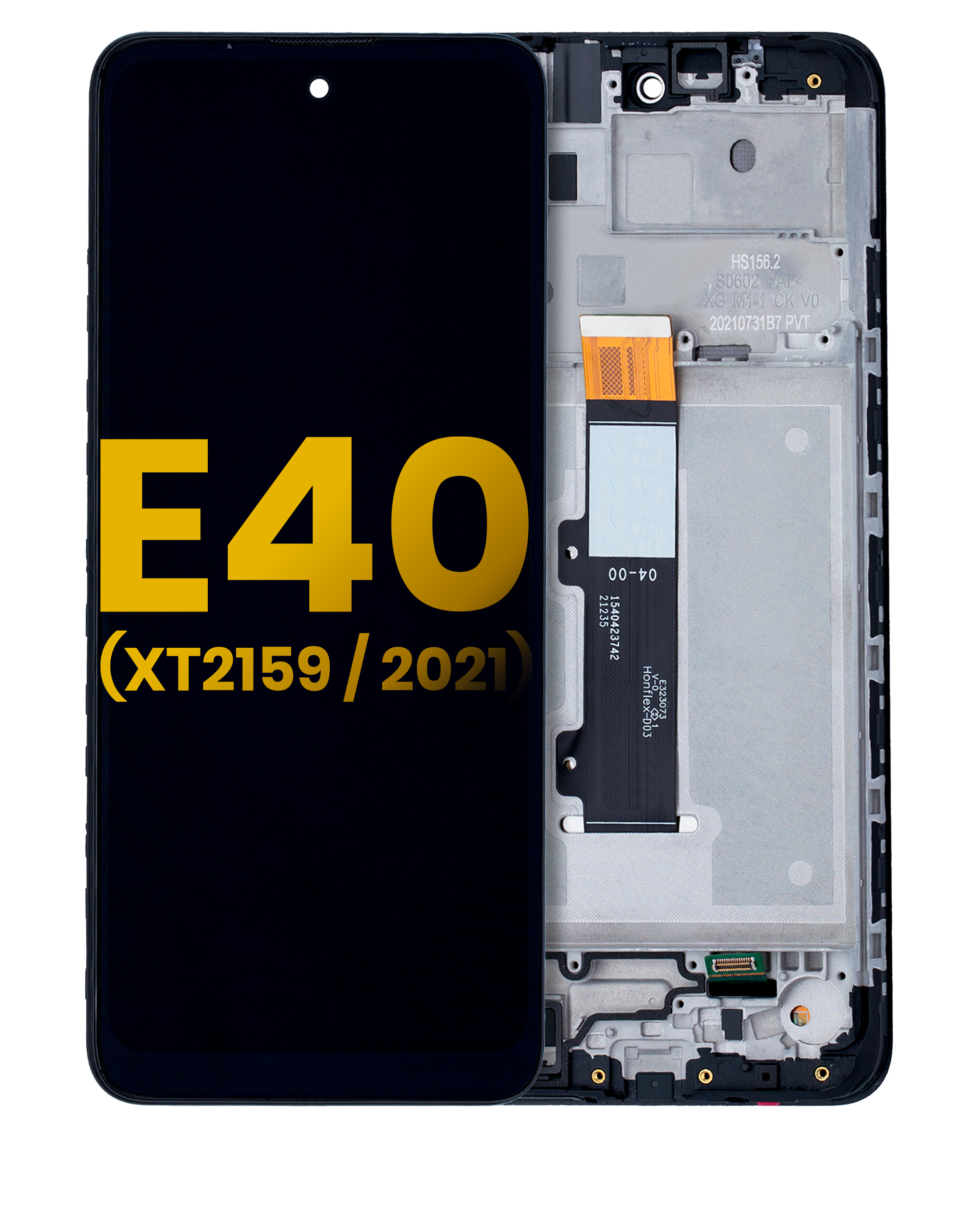 LCD Assembly With Frame For Motorola Moto E40 (XT2159 / 2021) (Refurbished) (All Colors)