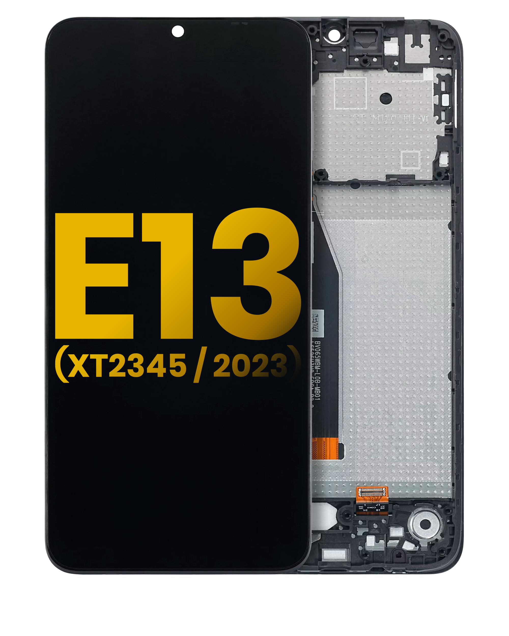 LCD Assembly With Frame For Motorola Moto E13 (XT2345 / 2023) (Refurbished) (All Colors)