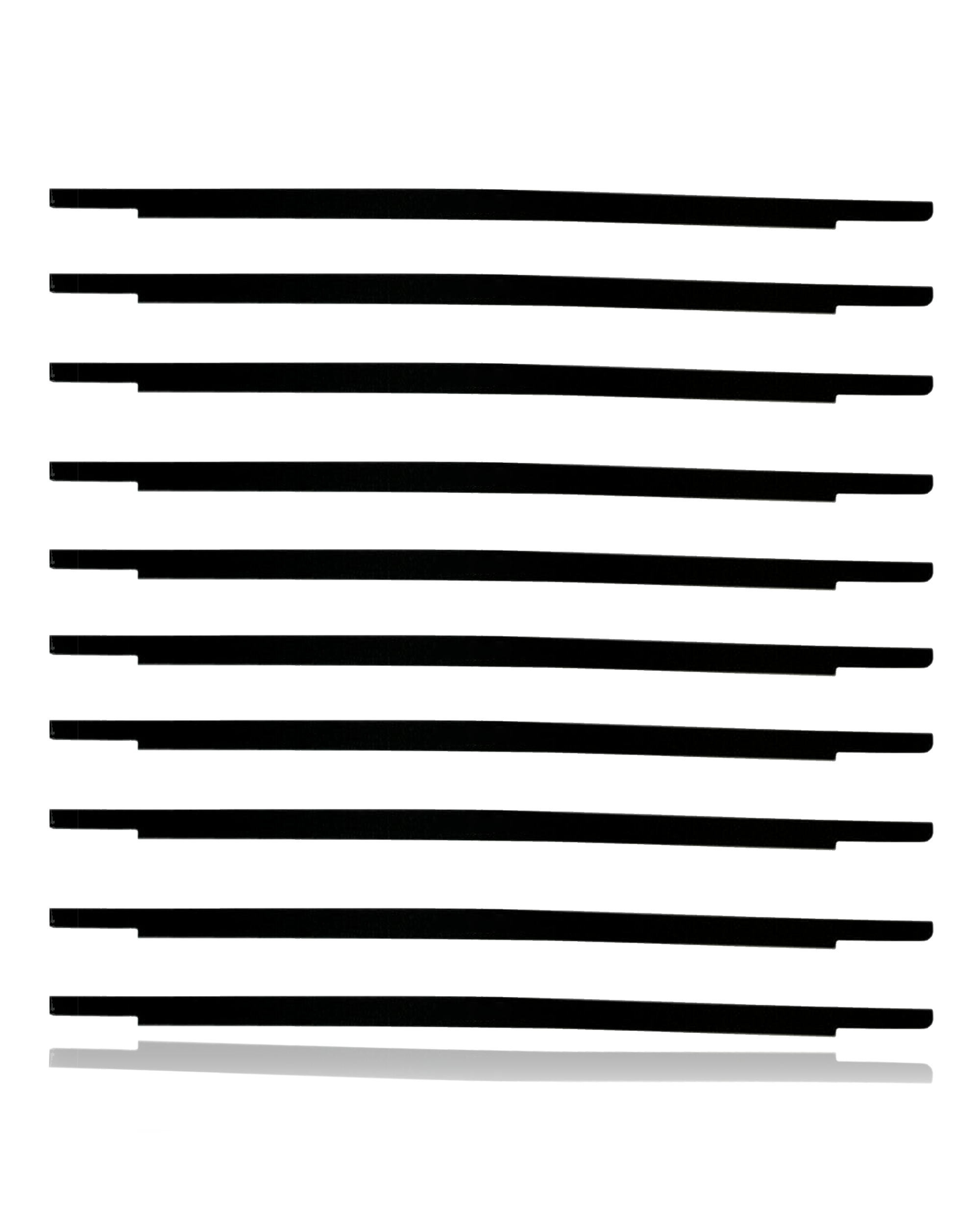 Display Bottom Glass Bezel Strip (Without Logo) For MacBook Pro 13" A2338 (2020) / A2289 / A2159 / A1989 / A1706 / A1708 (2016-2020) (10 Pack)