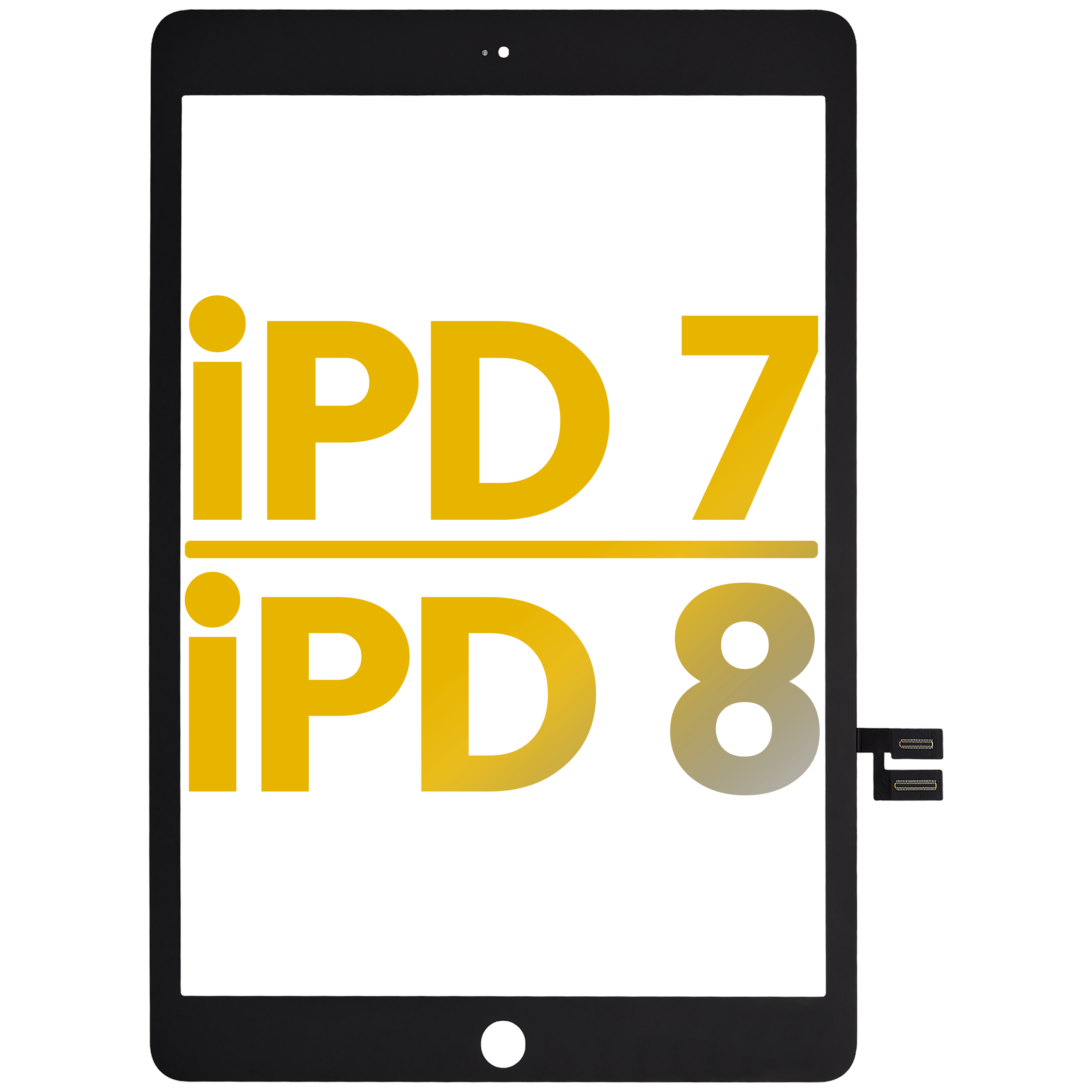 Digitizer For iPad 7 (2019) / iPad 8 (2020) (Premium) (Black)