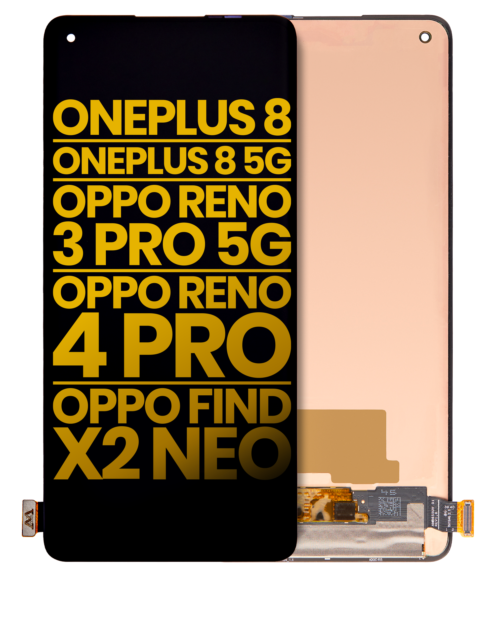 OLED Assembly Without Frame For OnePlus 8 / 5G / OPPO Reno 3 Pro 5G / OPPO Reno 4 Pro / OPPO Find X2 Neo (Refurbished) (All Colors)