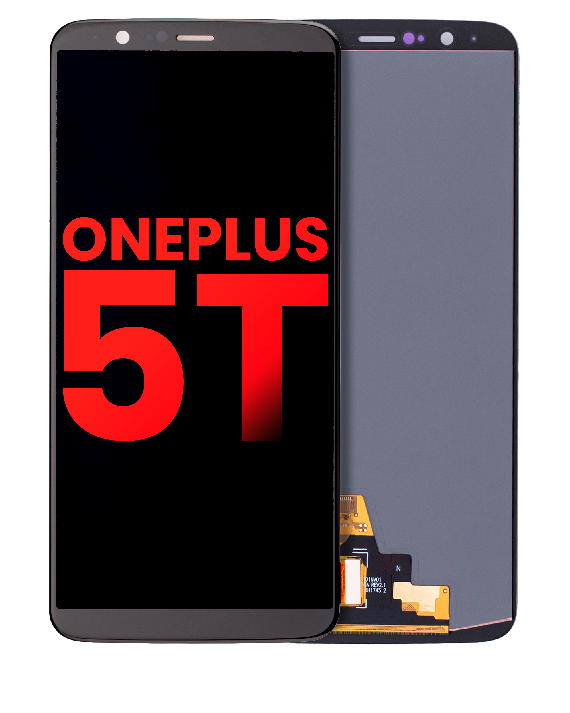 OLED Assembly Without Frame For OnePlus 5T (Aftermarket Plus) (Black)