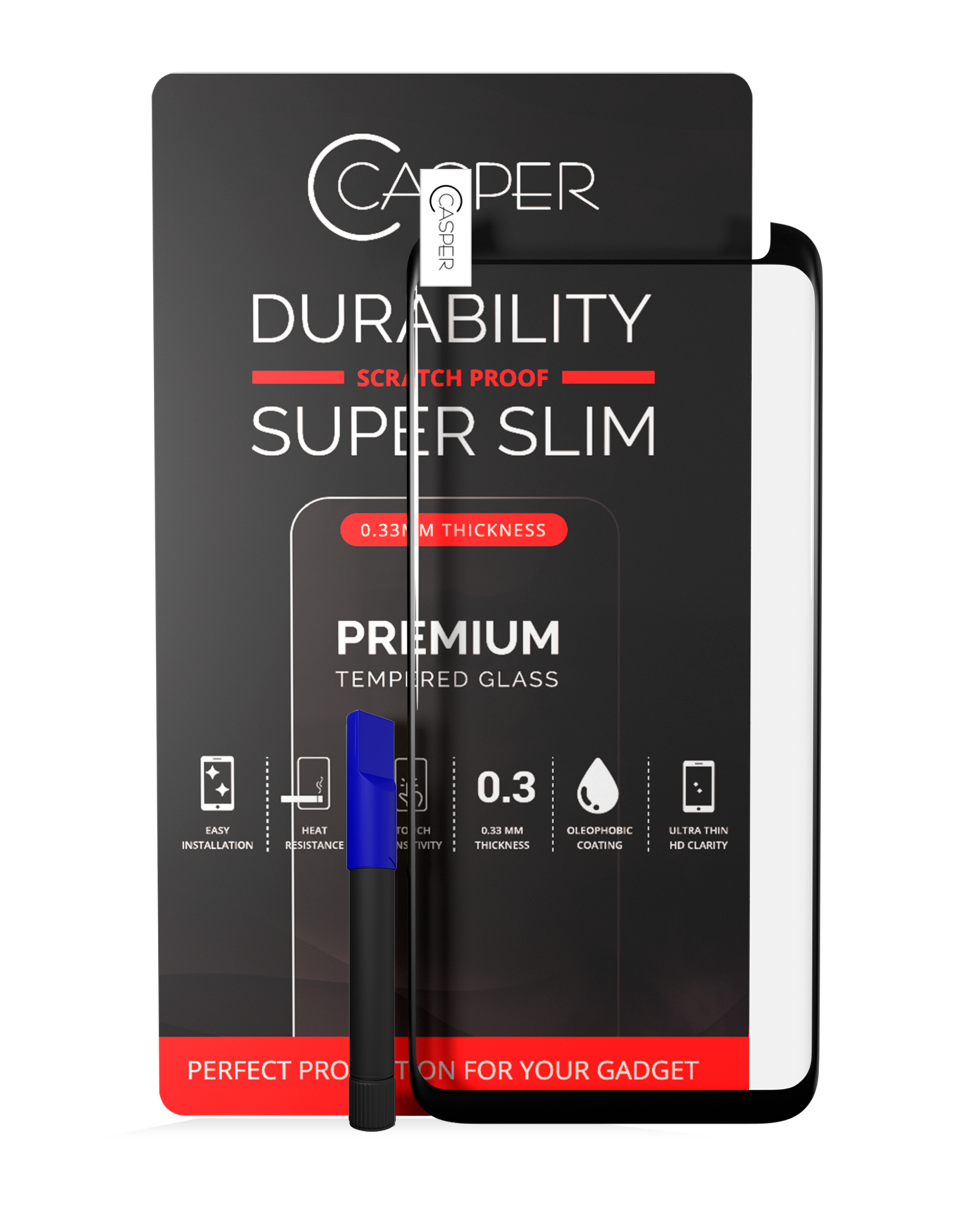 Casper UV Tempered Glass With Glue For Samsung Galaxy Note 8 (Case Friendly) (Retail Pack)