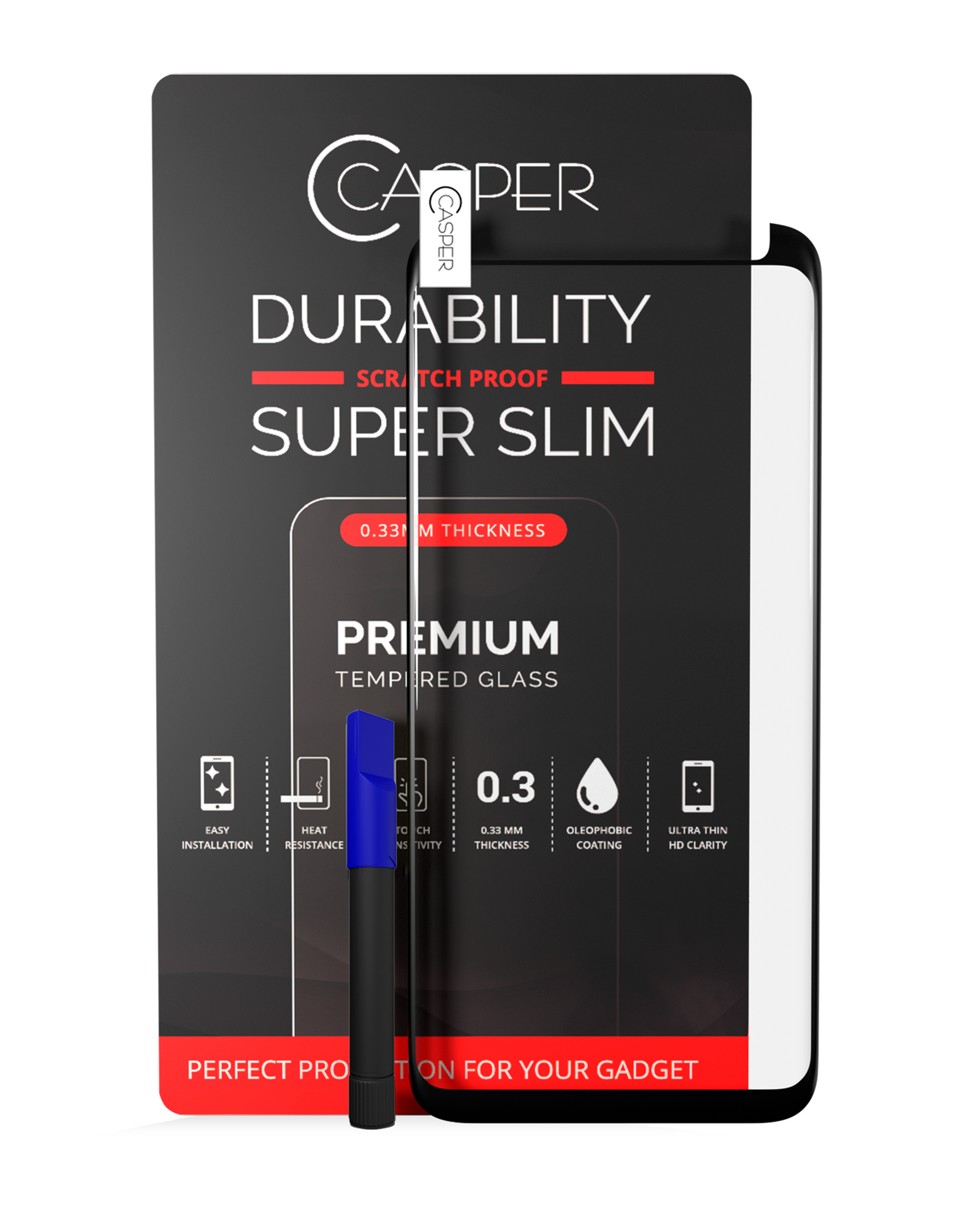 Casper UV Tempered Glass With Glue For Samsung Galaxy S8 Plus (Case Friendly) (Retail Pack)