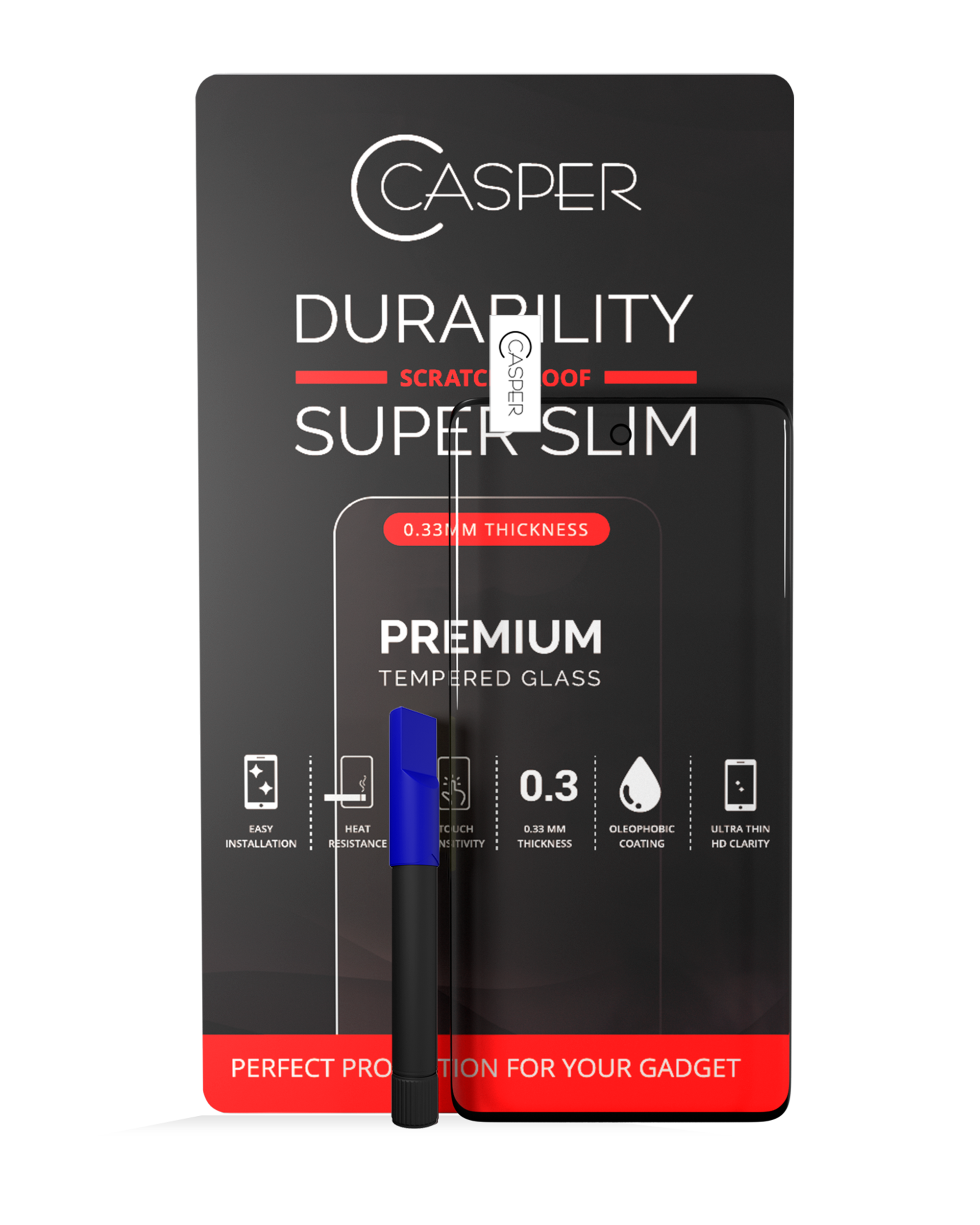 Casper UV Tempered Glass With Glue For Samsung Galaxy S20 Plus (Case Friendly) (Retail Pack)
