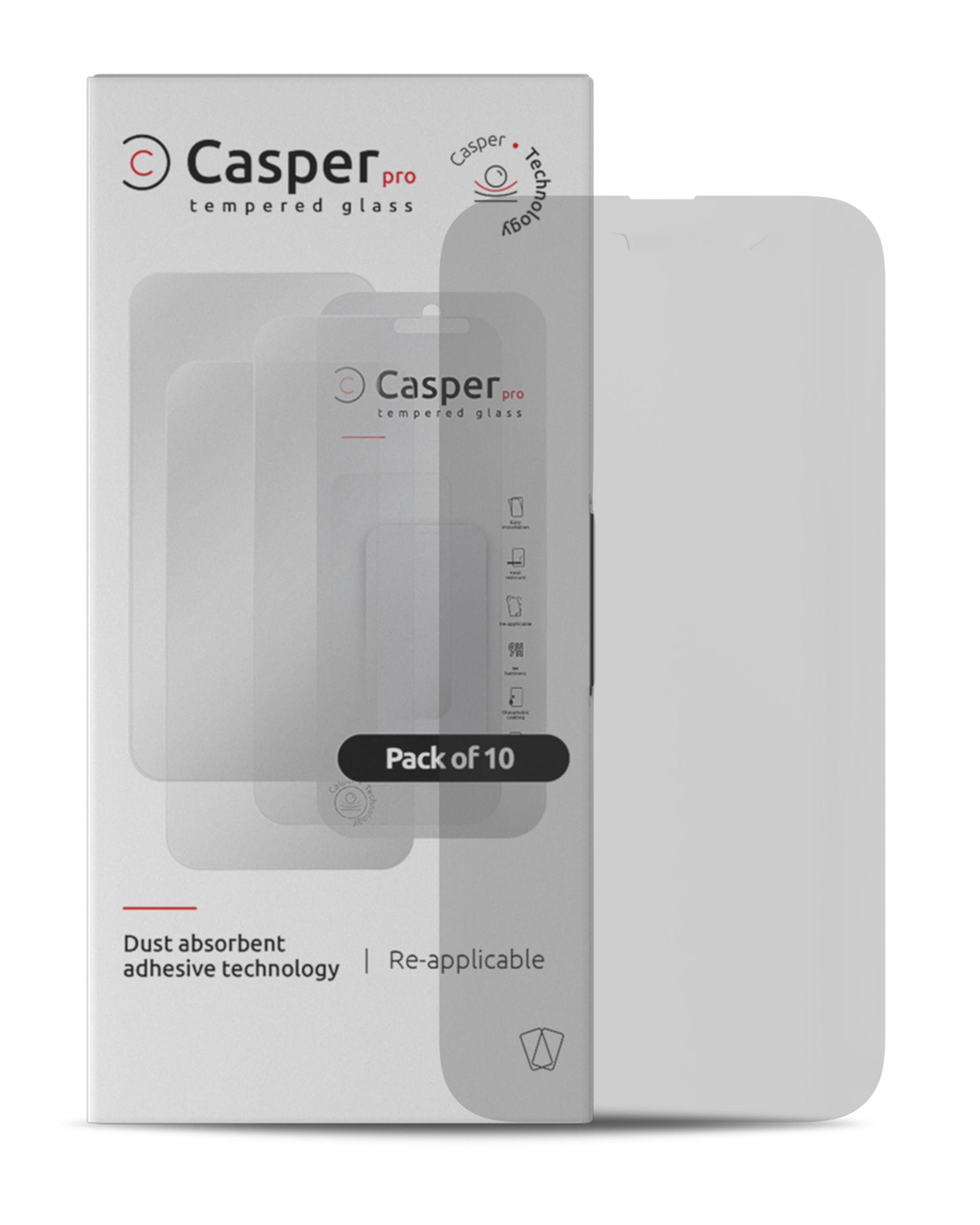 Casper Pro Tempered Glass For iPhone 14 Pro Max (10 Pack) (Matte)
