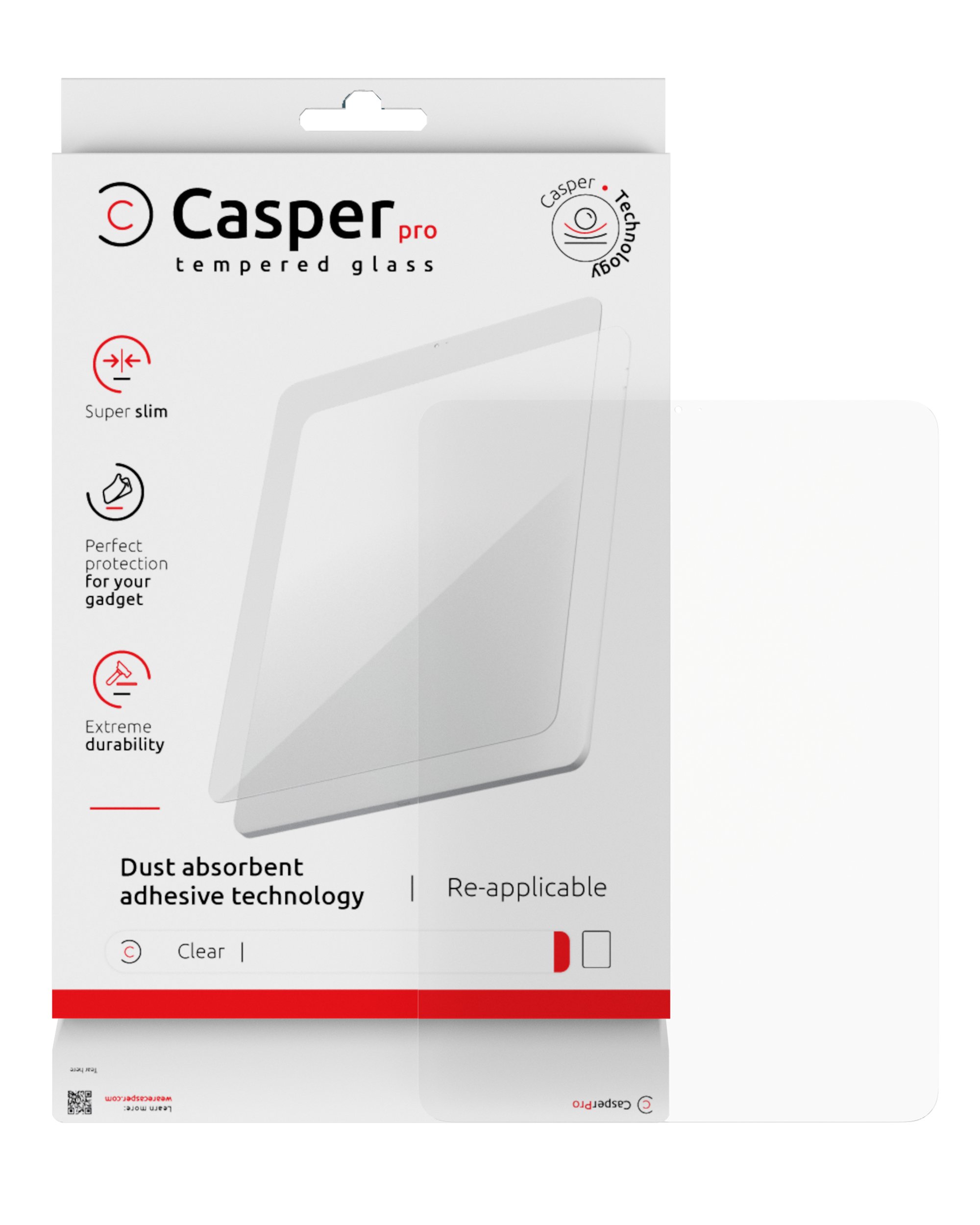 Casper Tempered Glass For Sony PlayStation Portal / PlayStation 5 Portal (Retail Pack) (Clear)