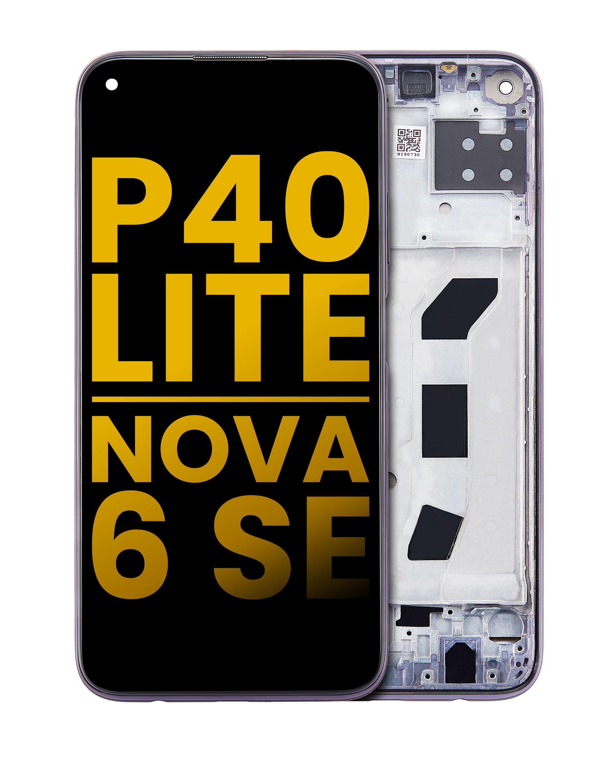 LCD Assembly With Frame For Huawei P40 Lite / Nova 6 SE (Refurbished) (Black)