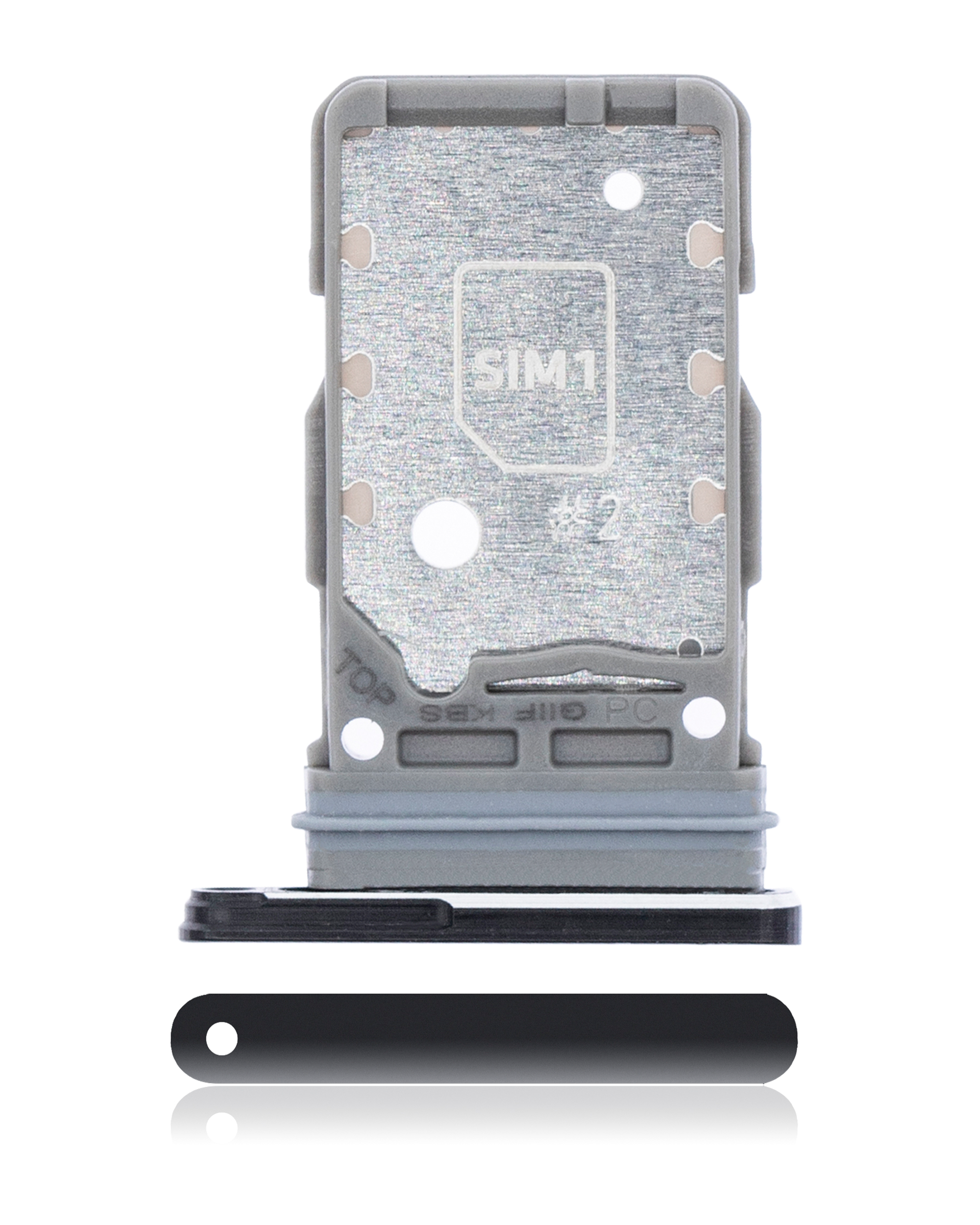 Dual Sim Card Tray For Samsung Galaxy S21 (Black)