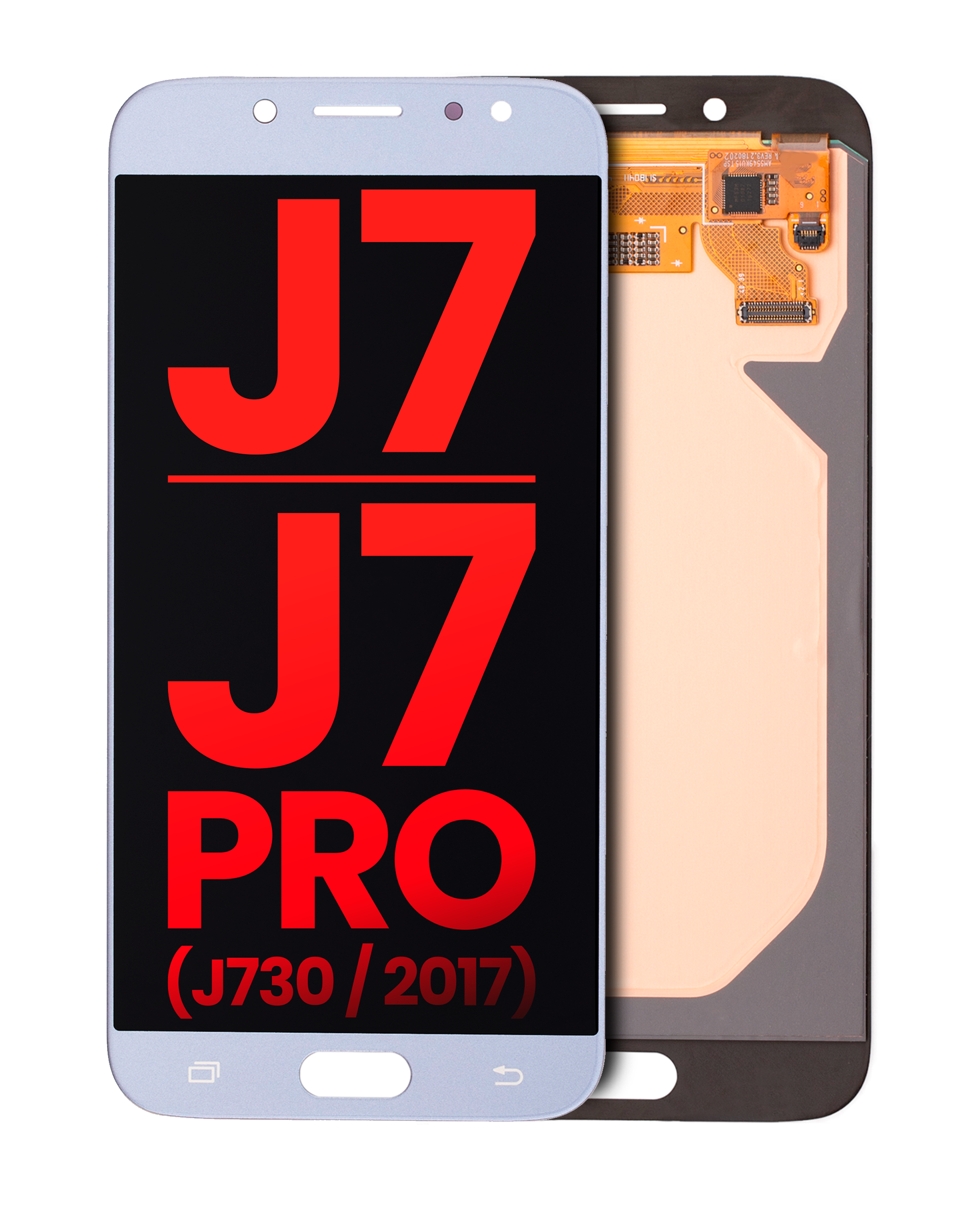 OLED Assembly Without Frame For Samsung Galaxy J7 / J7 Pro (J730 / 2017) (Aftermarket Plus)  (Blue / Gray)
