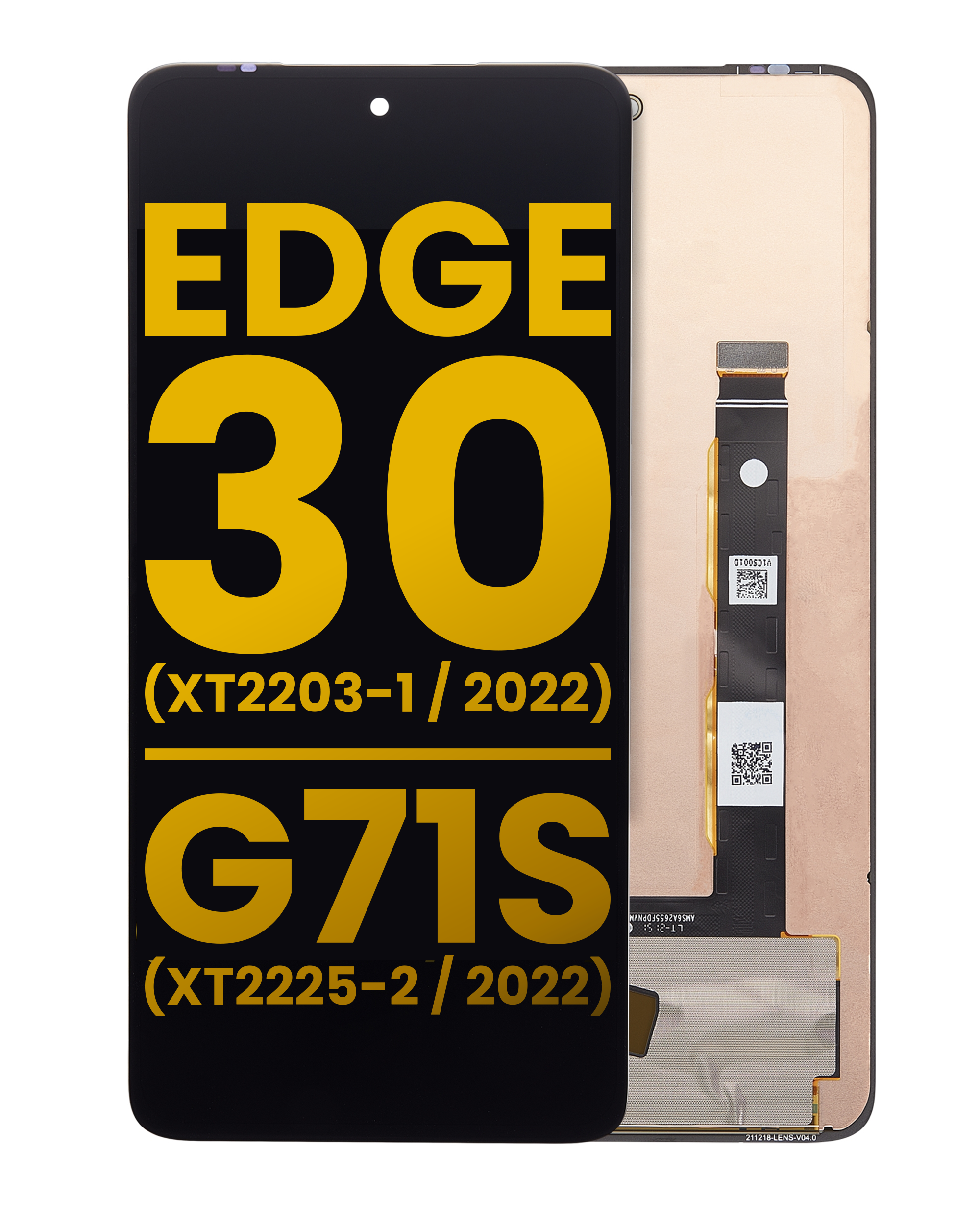 OLED Assembly Without Frame For Motorola Edge 30 (XT2203 / 2022) / Moto G71S (XT2225-2 / 2022) (Refurbished) (All Colors)
