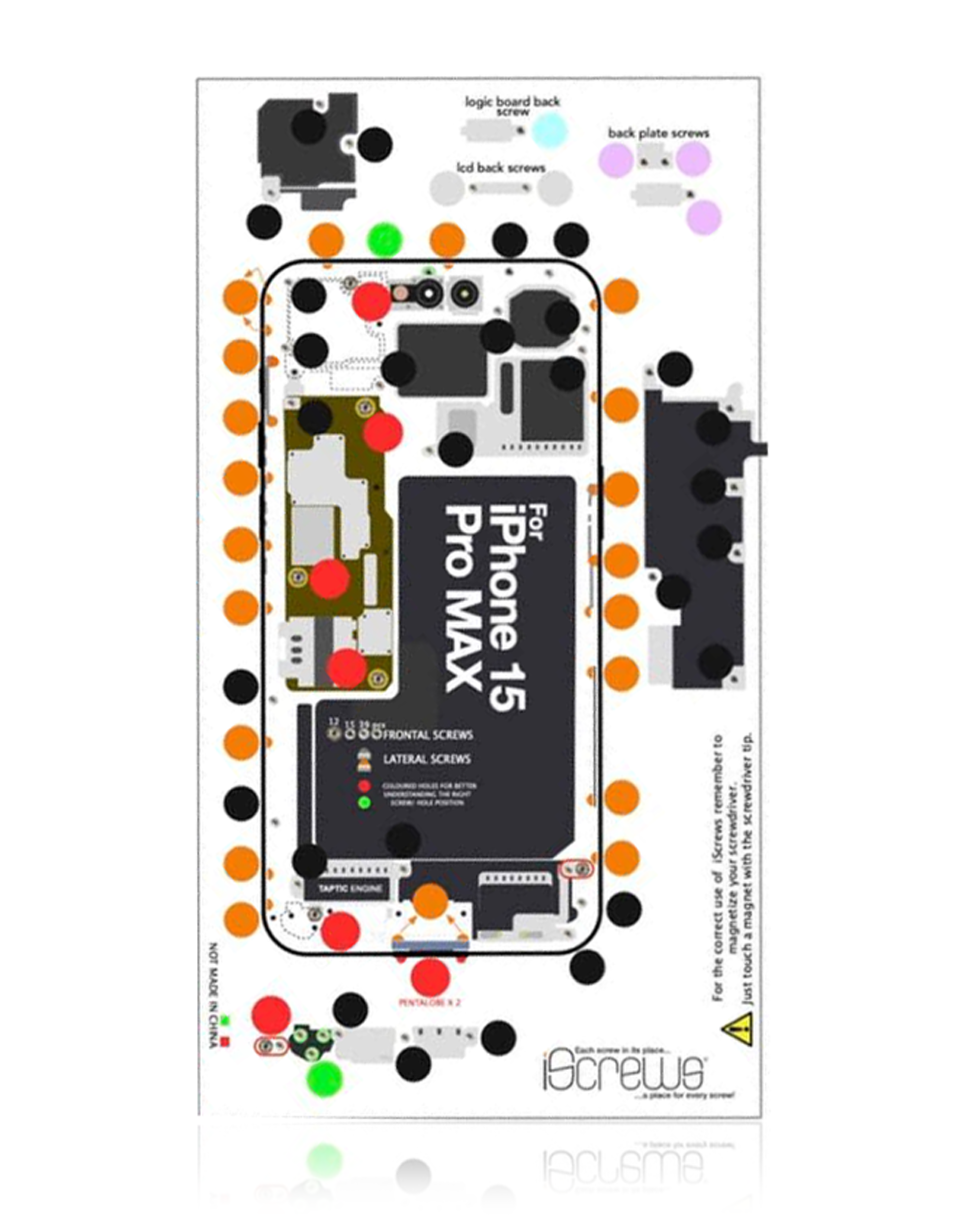 iScrews Position Mat For iPhone 15 Pro Max (dottorpod)