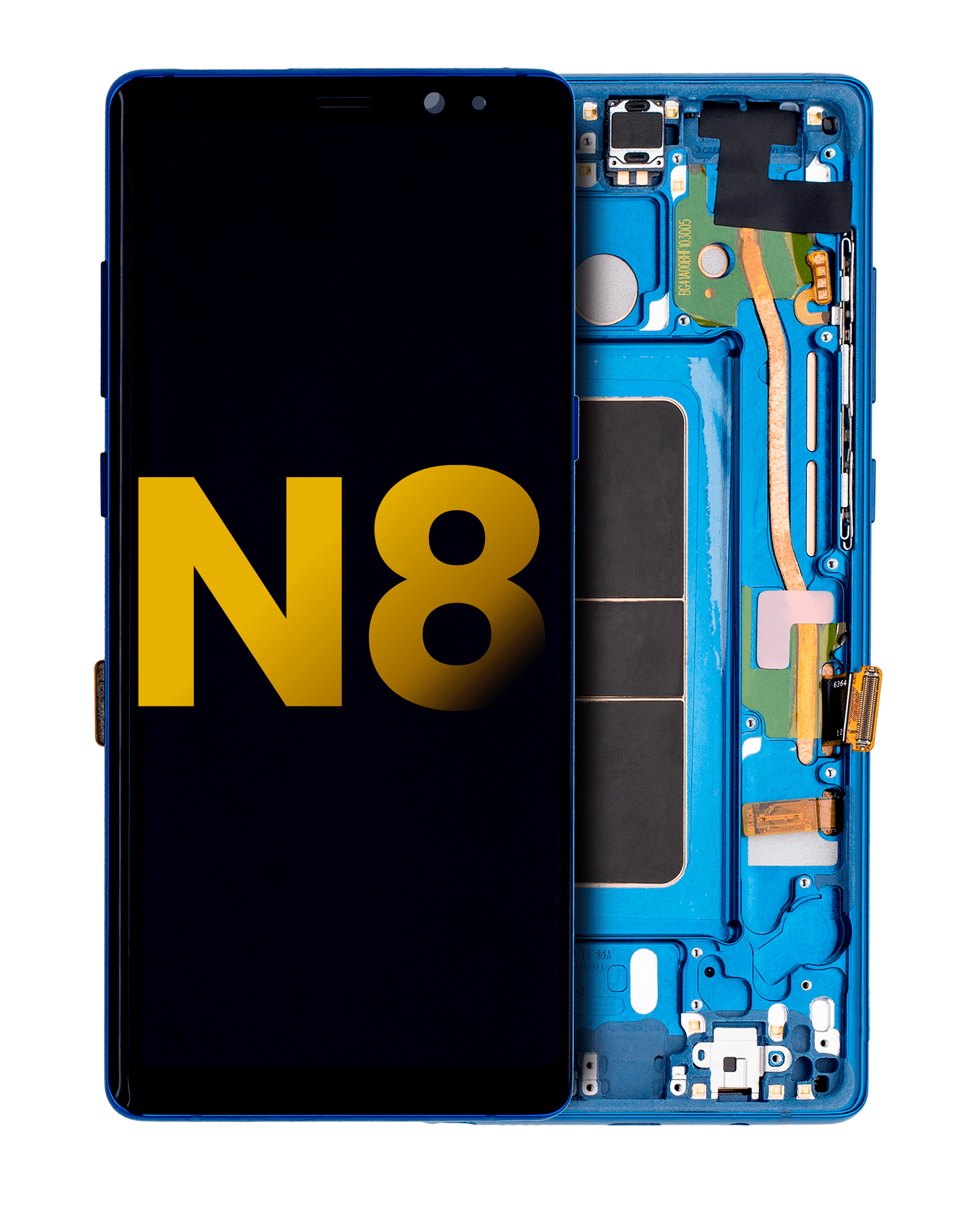 OLED Assembly With Frame For Samsung Galaxy Note 8 (Refurbished) (Deep Sea Blue)