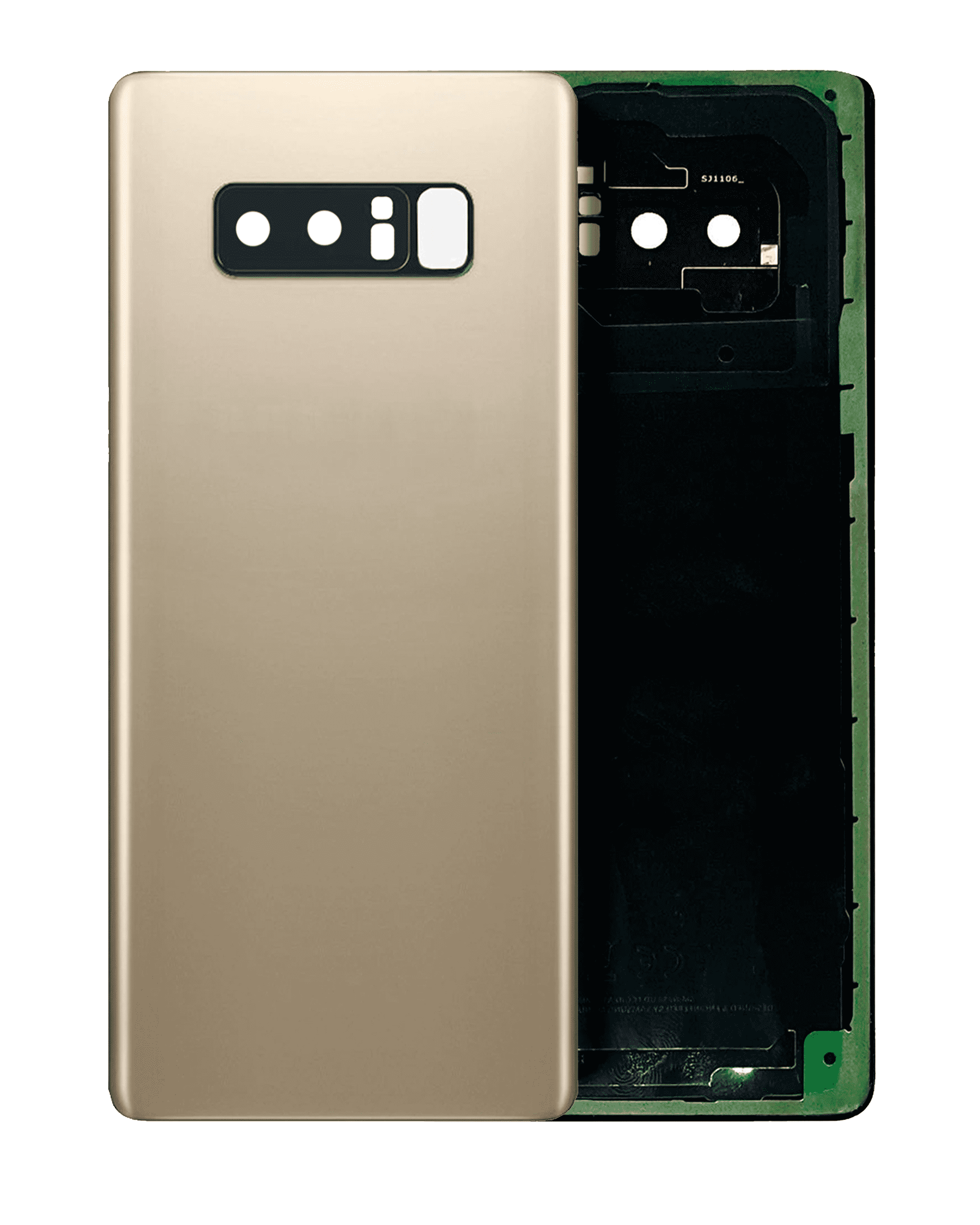 Back Cover Glass With Camera Lens For Samsung Galaxy Note 8 (No Logo) (Aftermarket Plus) (Maple Gold)