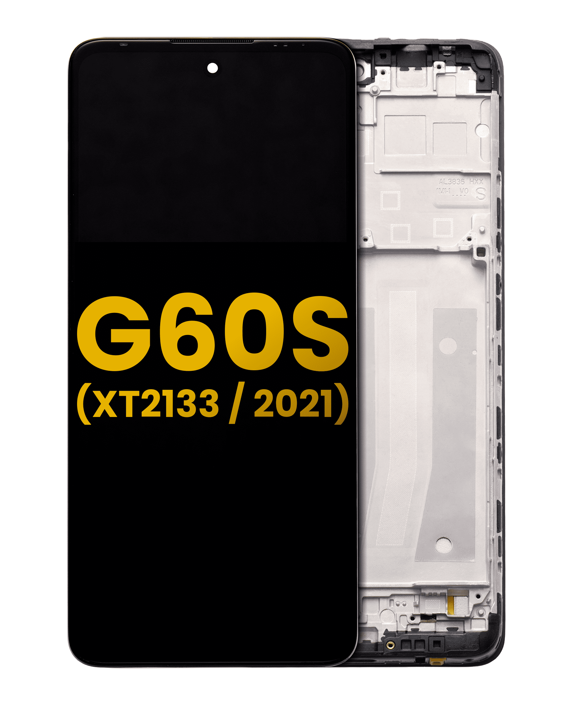 LCD Assembly With Frame For Motorola Moto G60S (XT2133 / 2021) (Refurbished) (All Colors)
