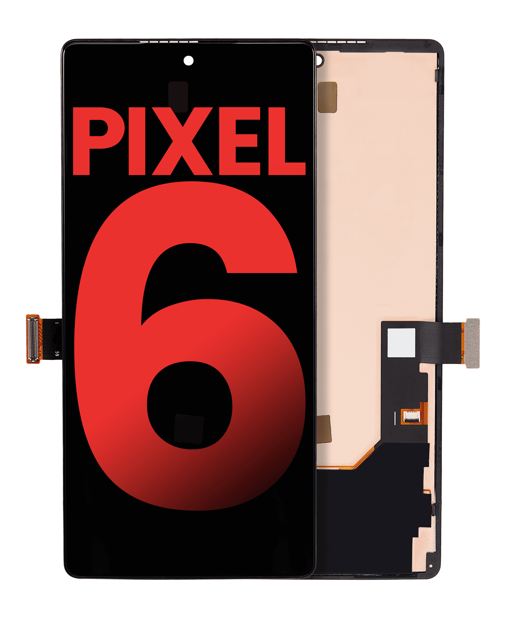 OLED Assembly With Frame (Without Fingerprint Sensor) For Google Pixel 6 (Aftermarket Plus) (All Colors)