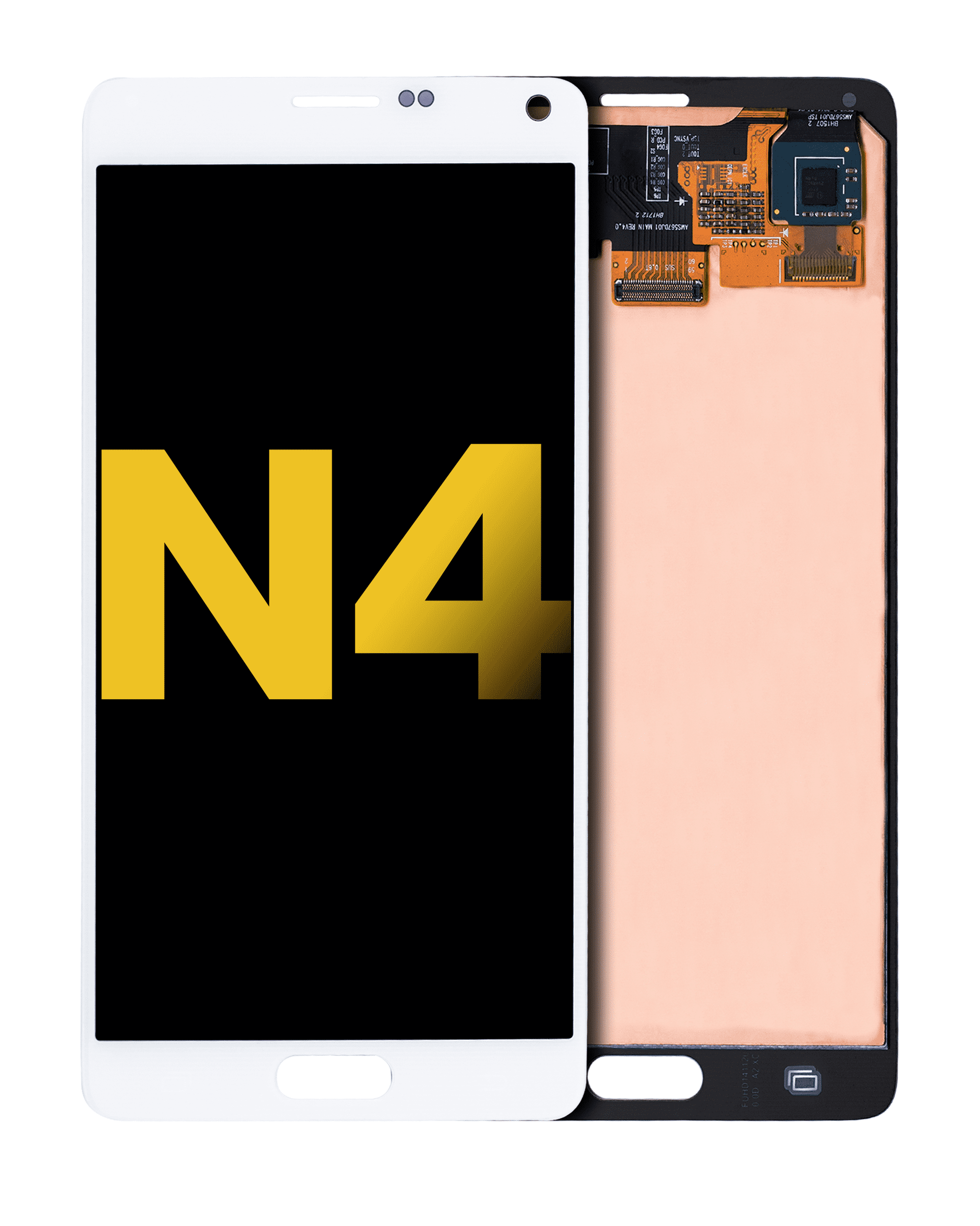 OLED Assembly Without Frame For Samsung Galaxy Note 4 (Refurbished) (White)