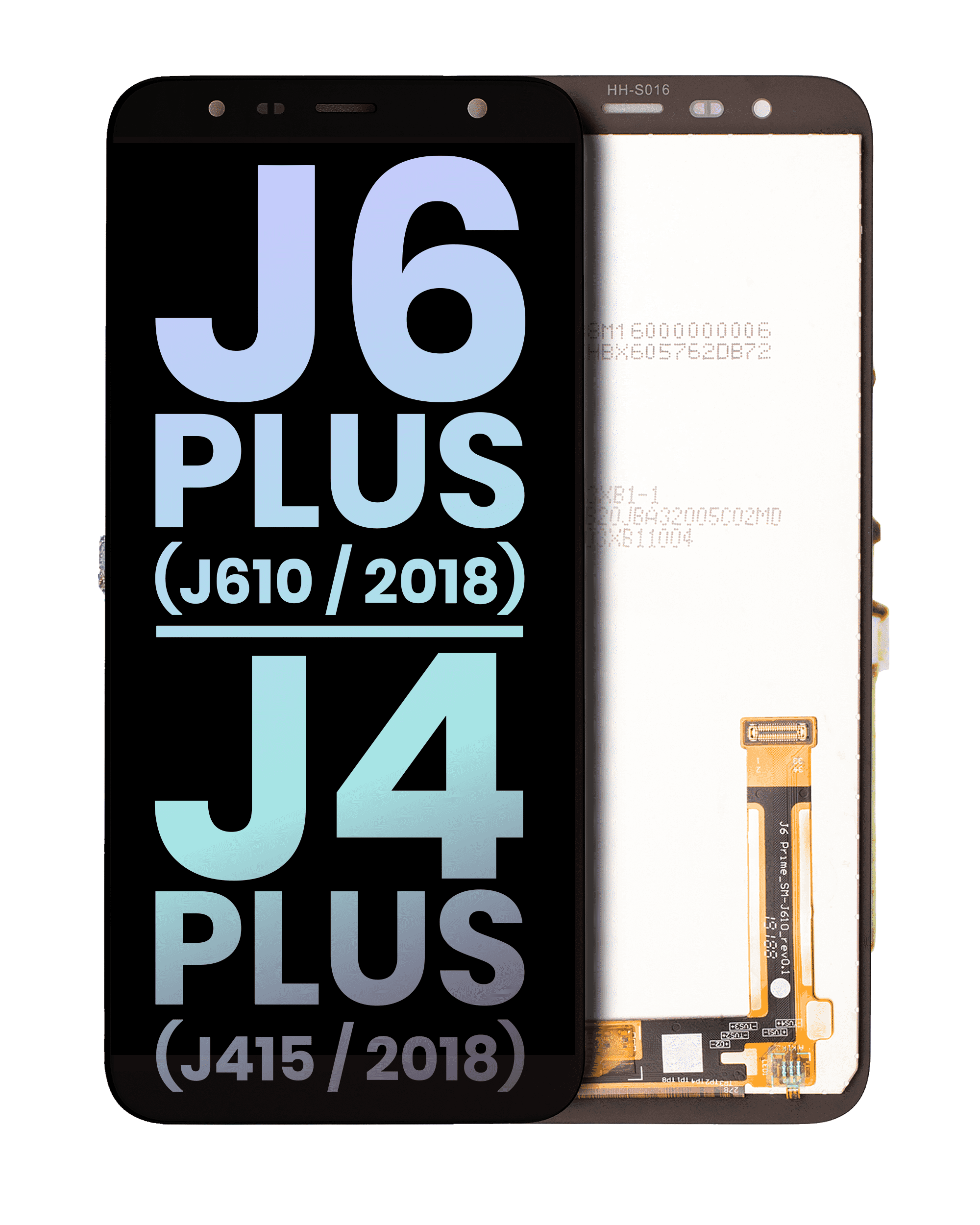LCD Assembly Without Frame For Samsung Galaxy J6 Plus (J610 / 2018)  / J4 Plus (J415 / 2018) (Service Pack) (Black)