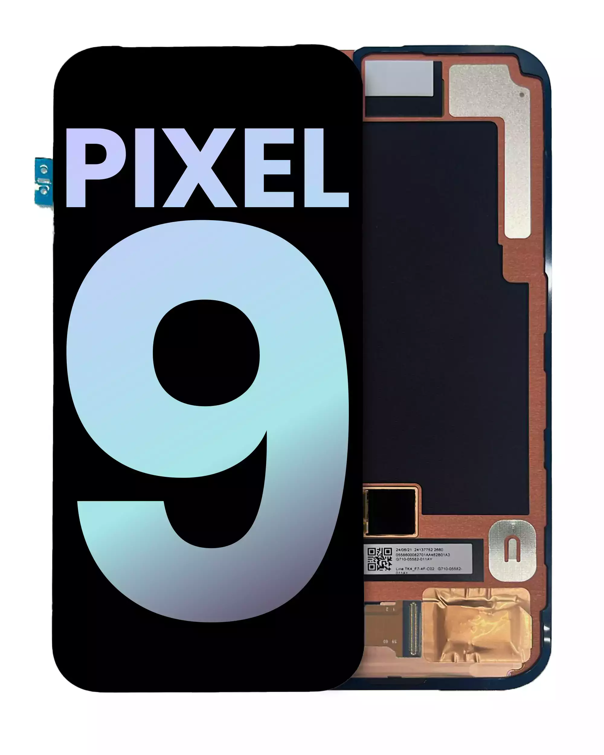 OLED Assembly With Frame (With Fingerprint Sensor) For Google Pixel 9 (Genuine OEM) (All Colors)