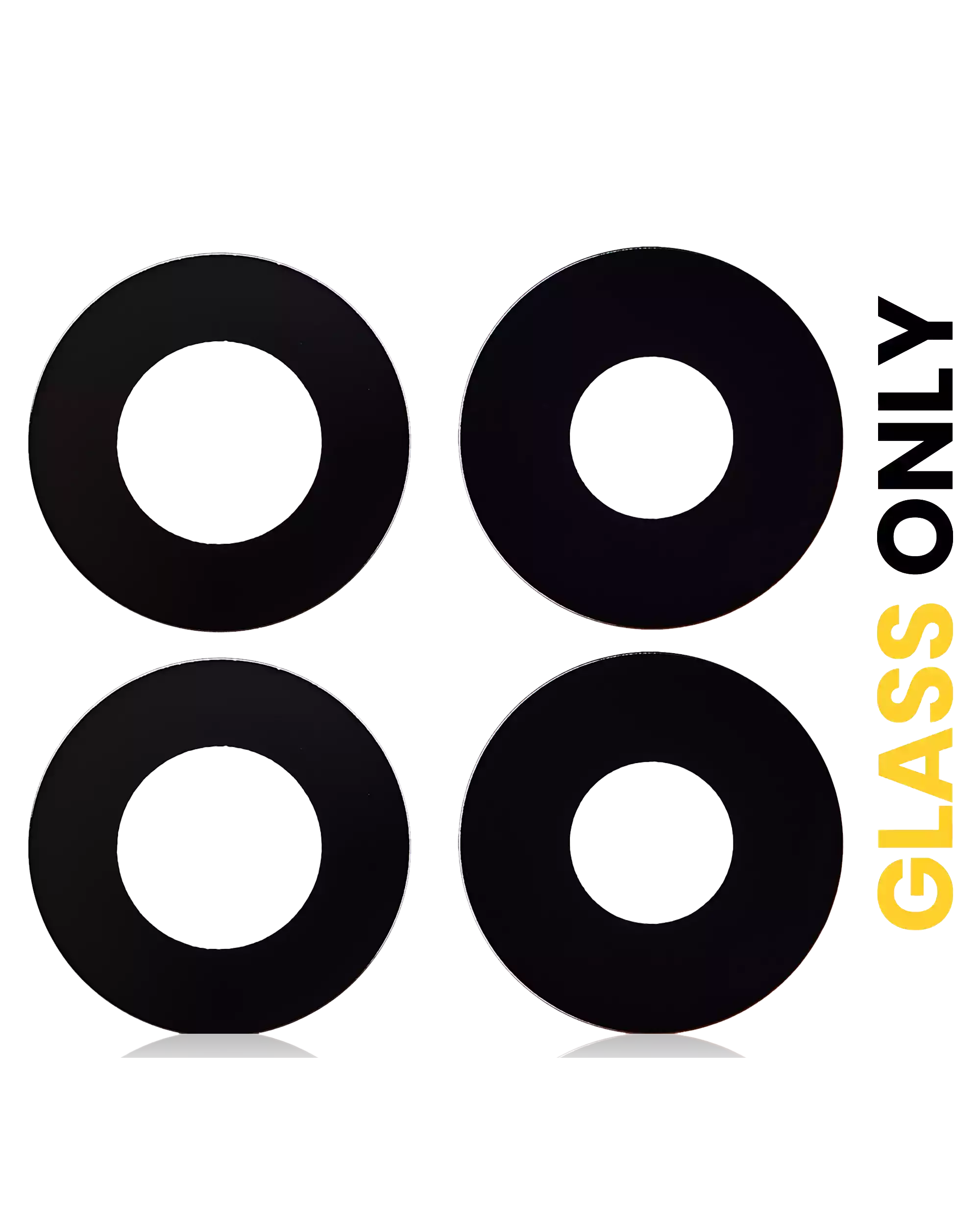 Back Camera Lens (Glass Only) With Adhesive For Motorola One 5G (XT2075-1 / 2020) (4 Piece Set)