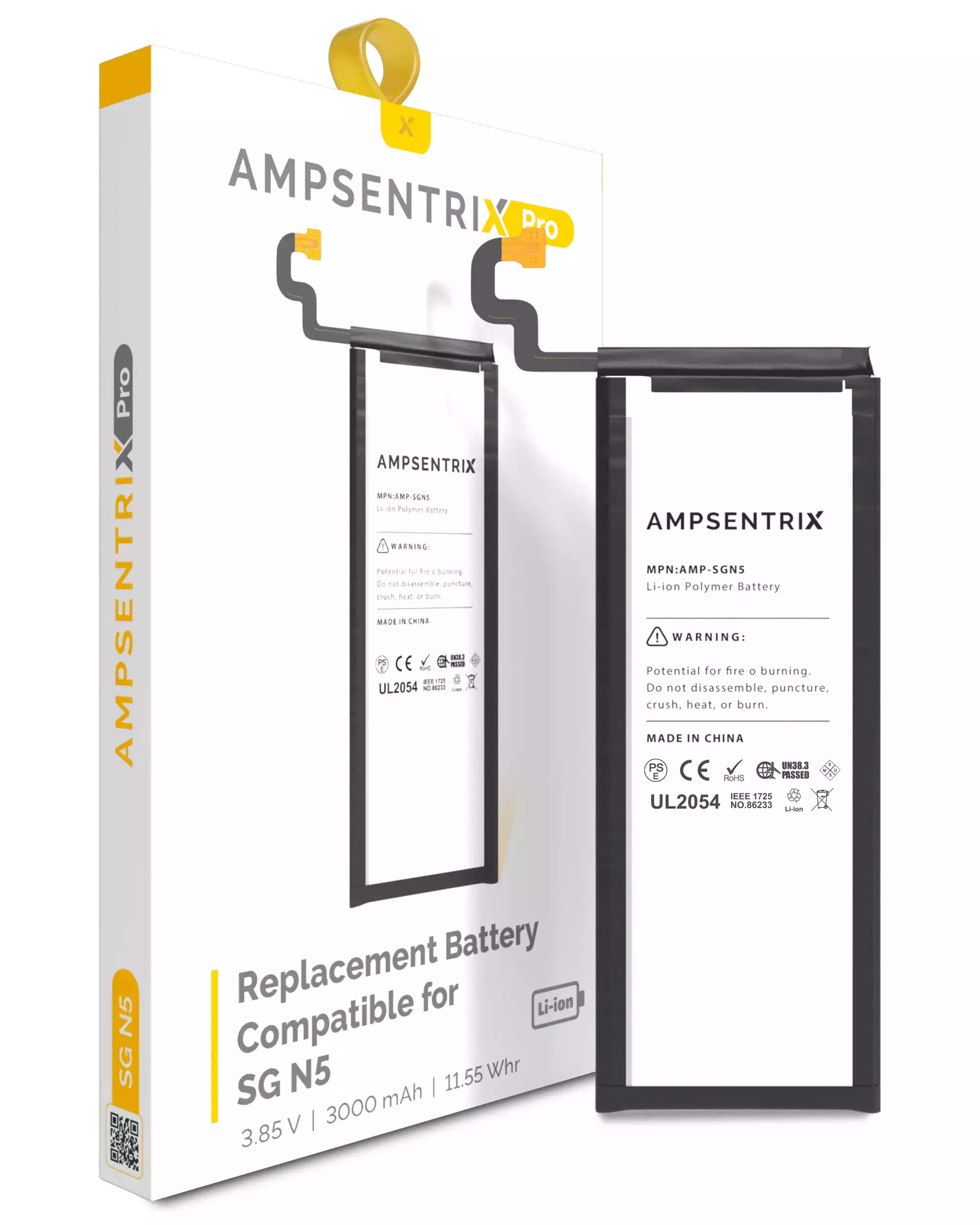 Replacement Battery For Samsung Galaxy Note 5 (AmpSentrix Pro)